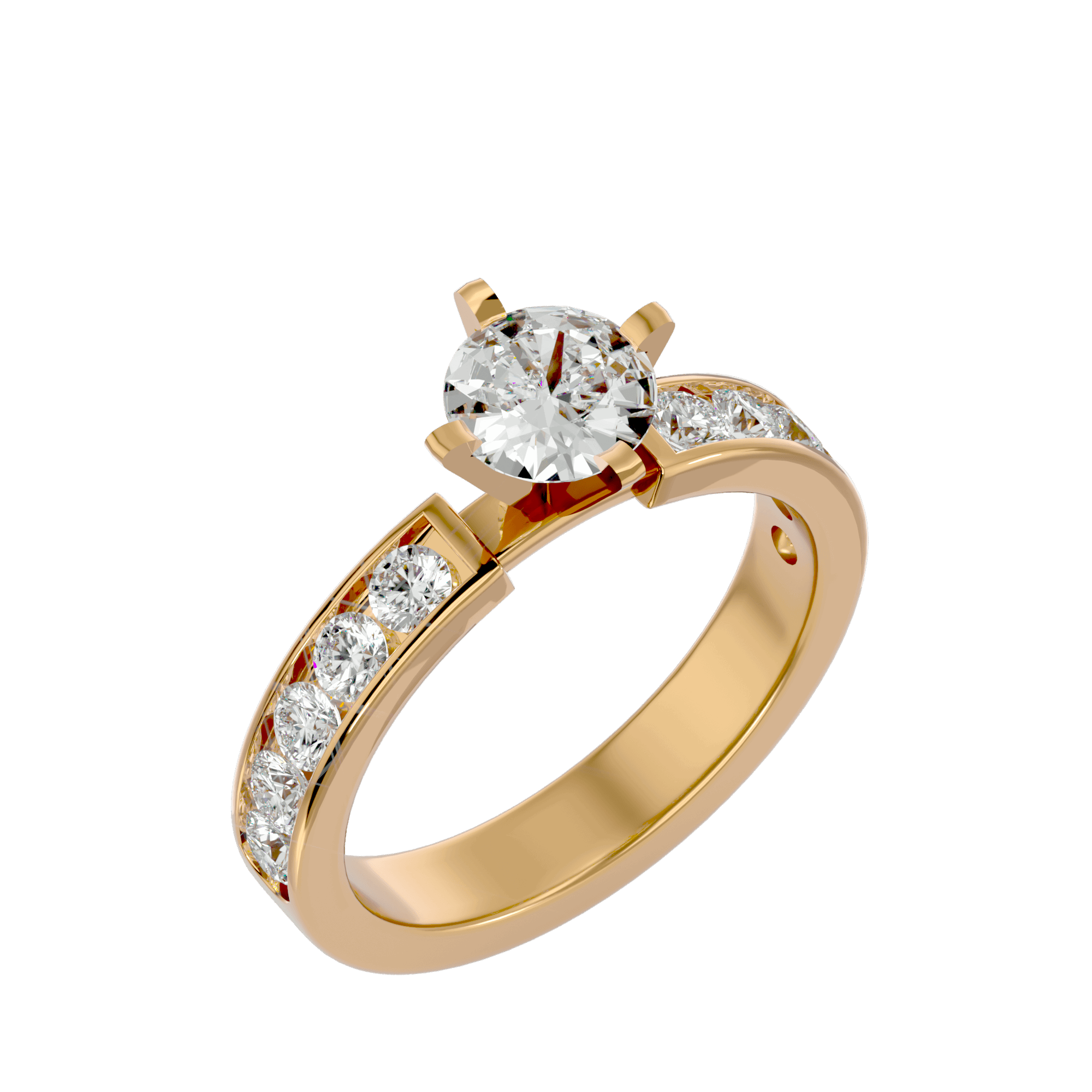 Iris Diamond Solitaire Ring