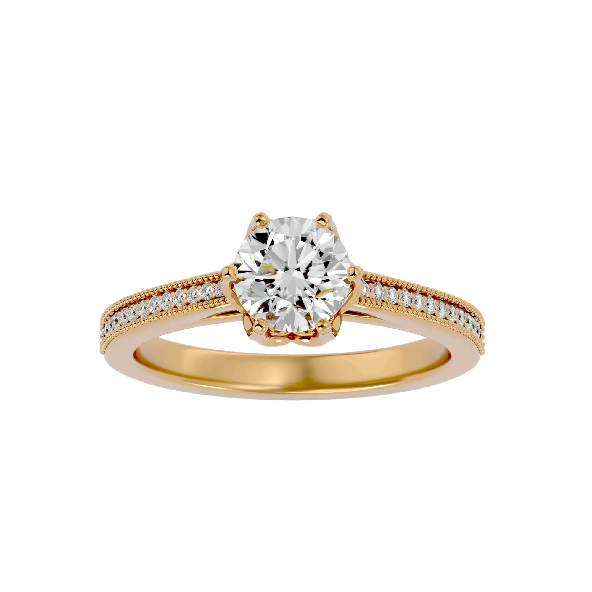 Eva Diamond Solitaire Ring