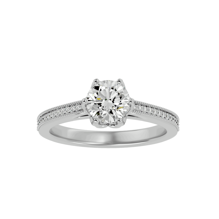 Eva Diamond Solitaire Ring