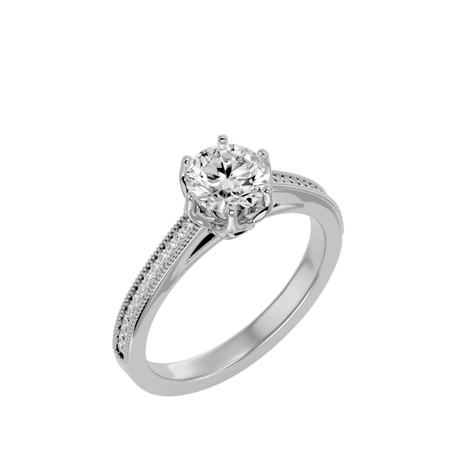 Eva Diamond Solitaire Ring
