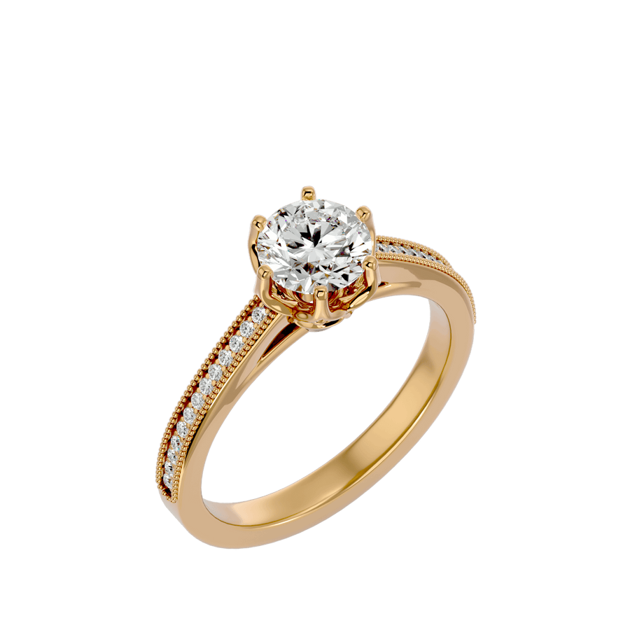 Eva Lab Diamond Solitaire Ring