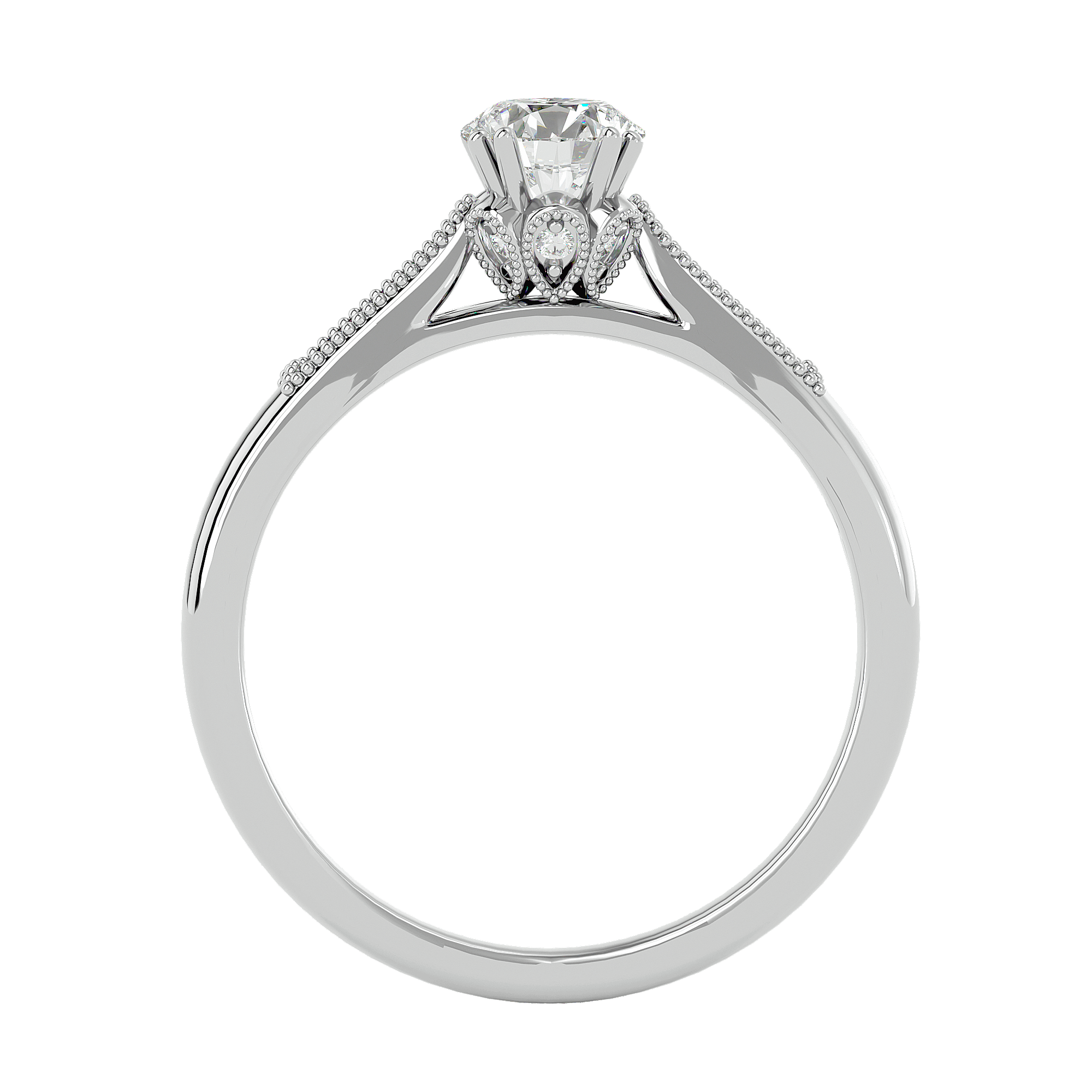 Audrey Diamond Solitaire Ring