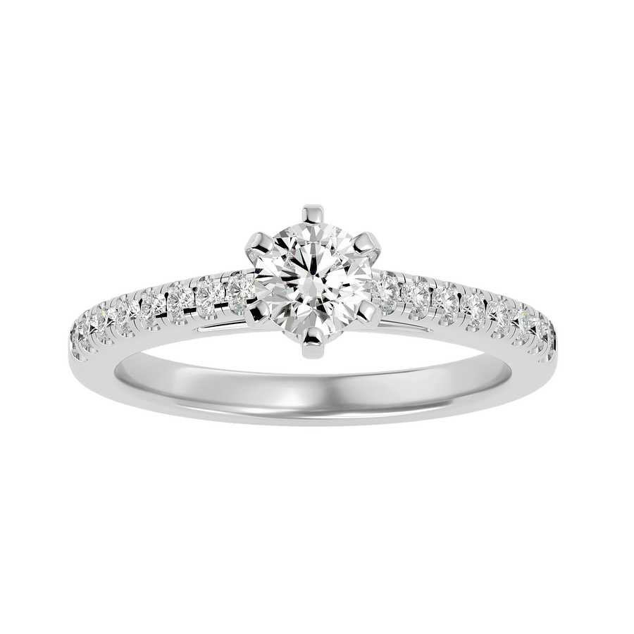 Ava Diamond Solitaire Ring