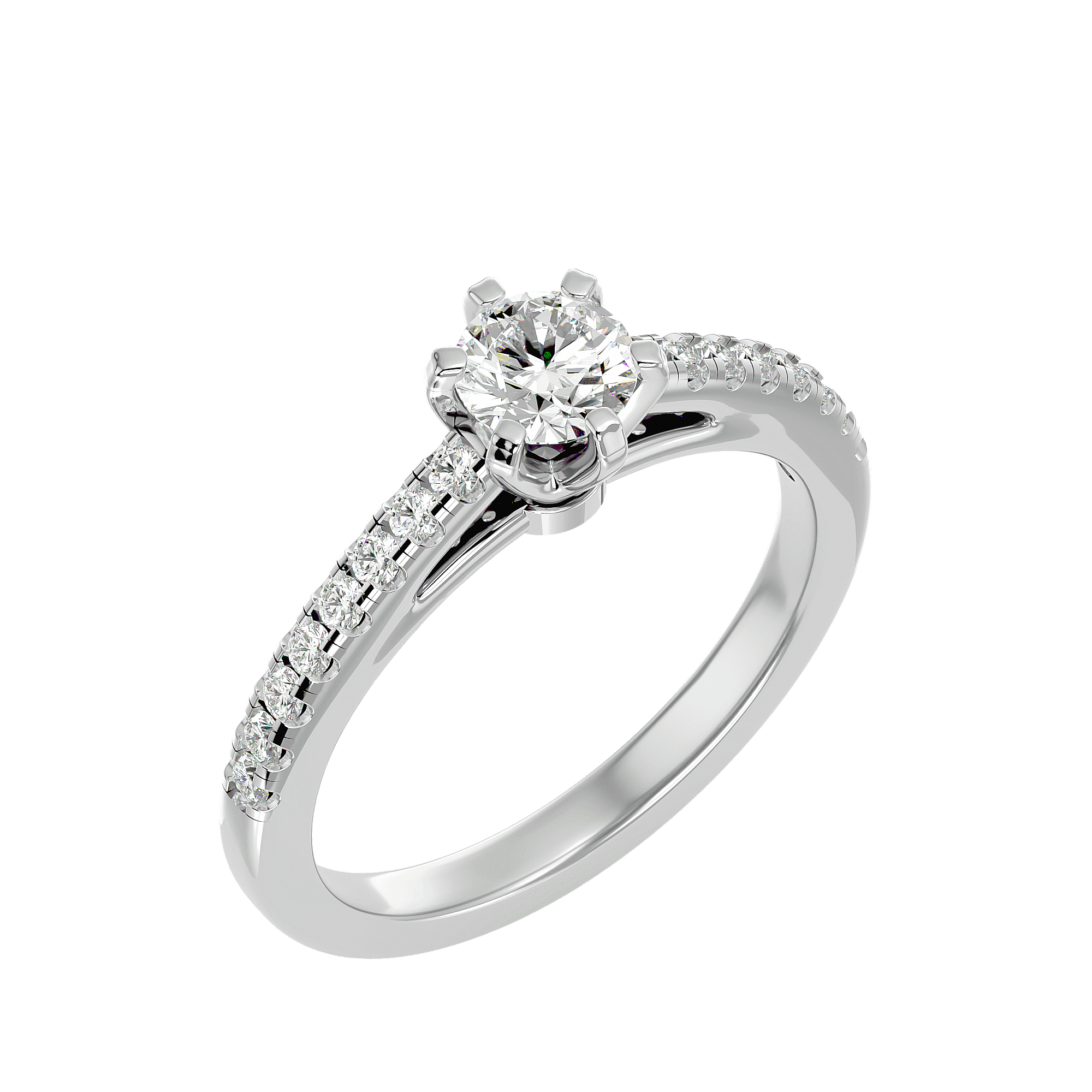 Ava Diamond Solitaire Ring