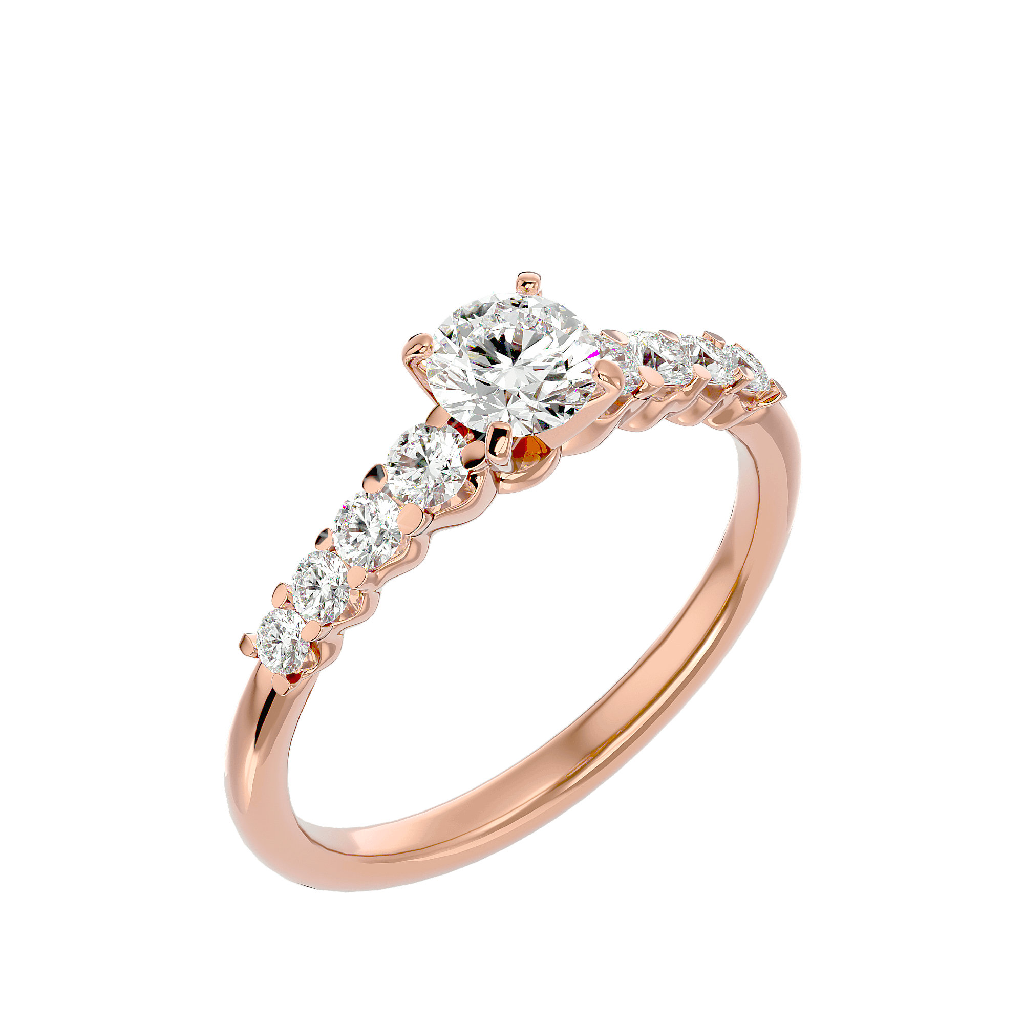 Clementine Diamond Solitaire Ring