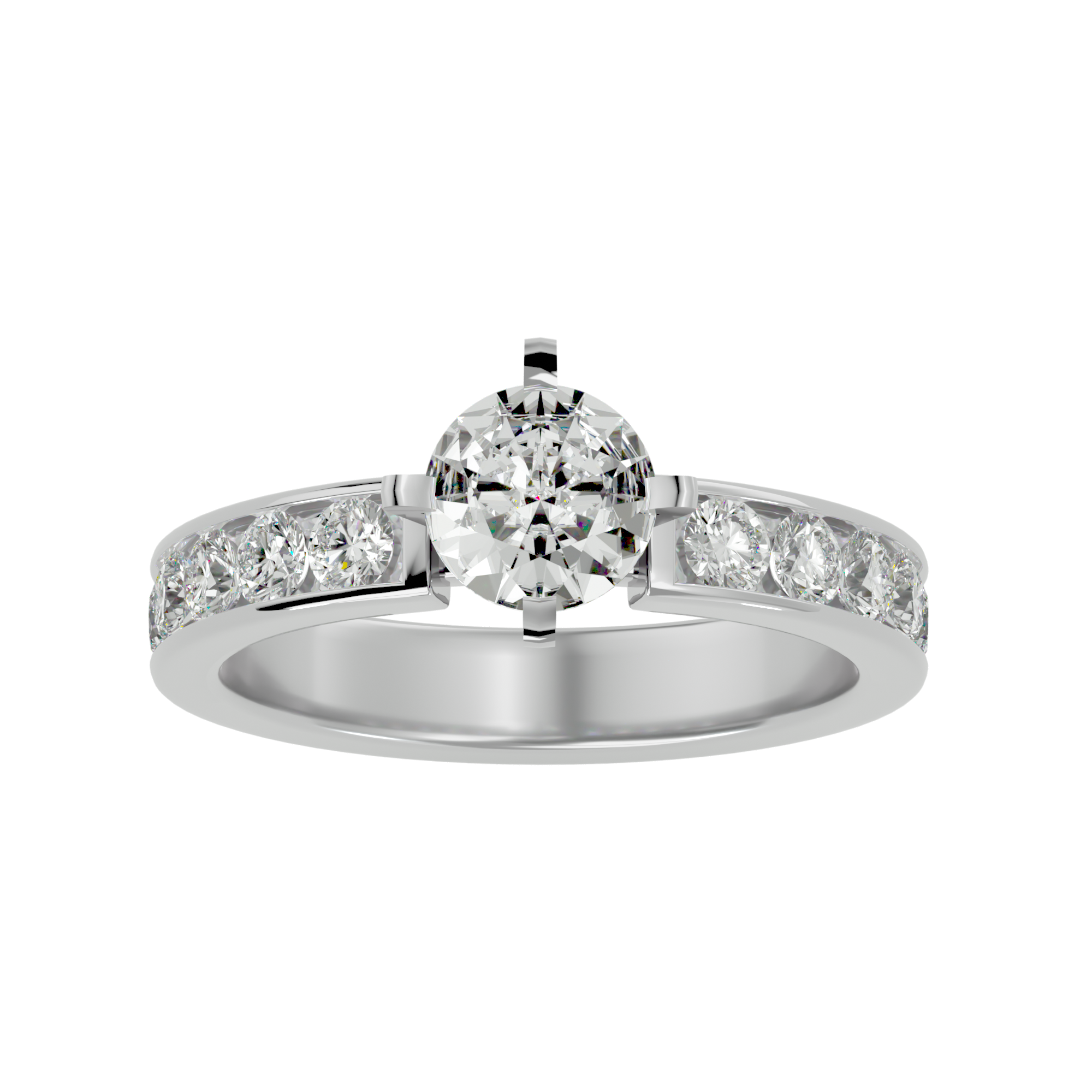 Iris Diamond Solitaire Ring