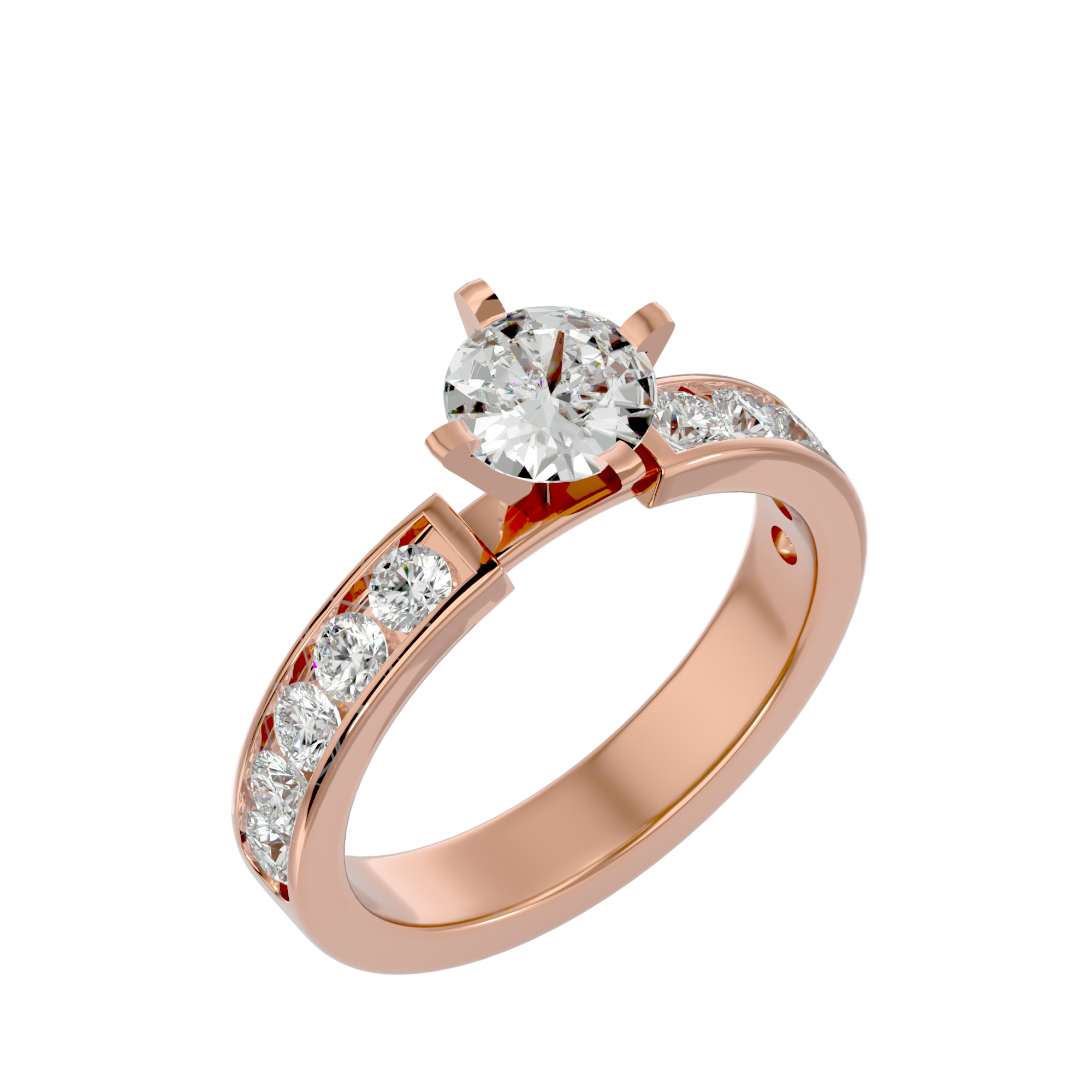 Iris Diamond Solitaire Ring