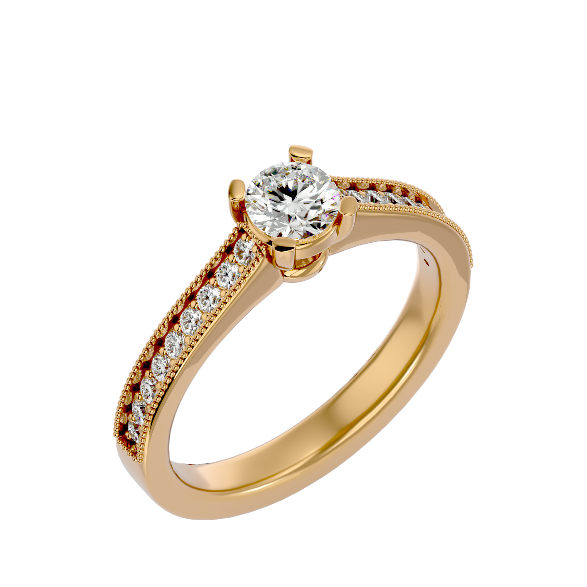 Aria Diamond Solitaire Ring