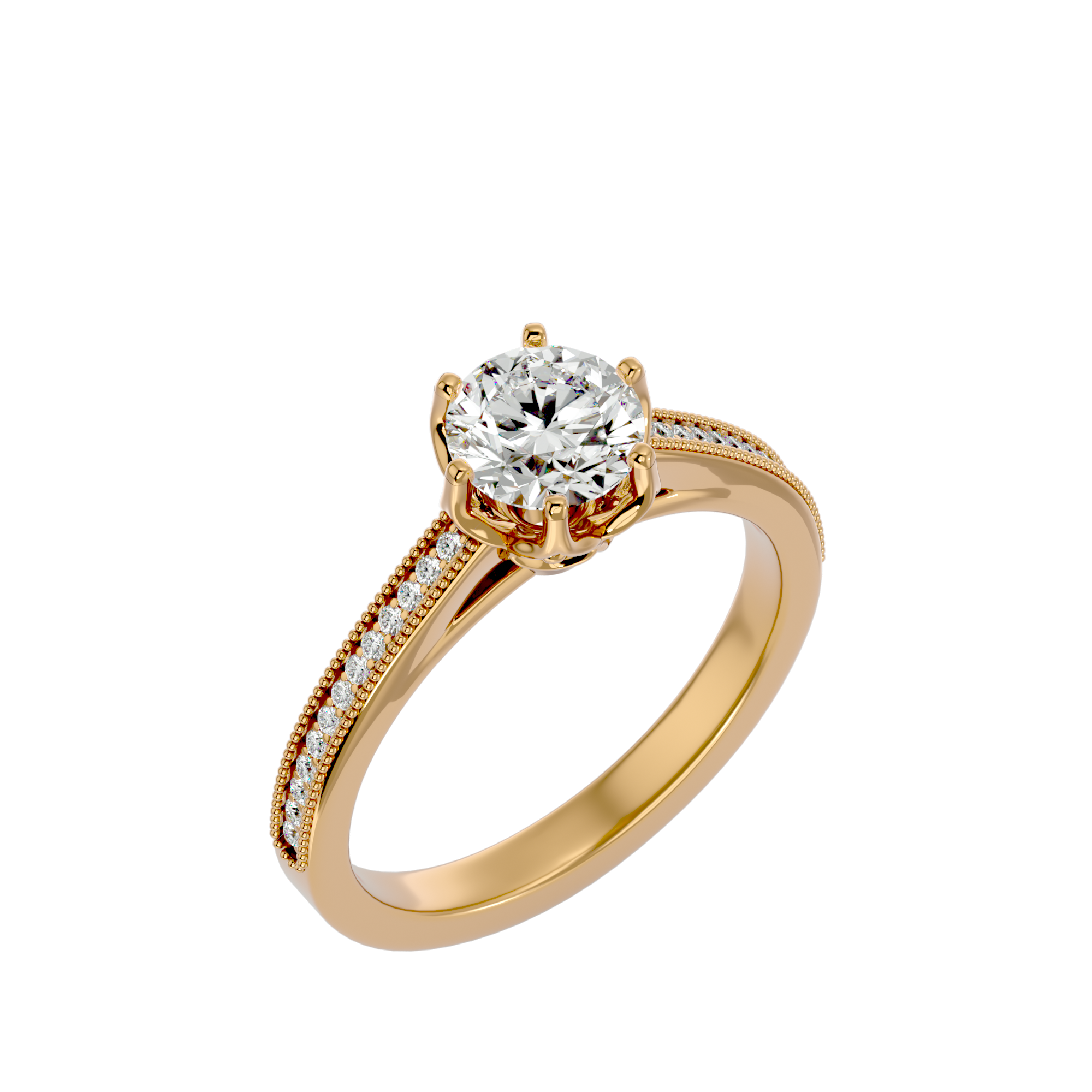 Eva Diamond Solitaire Ring