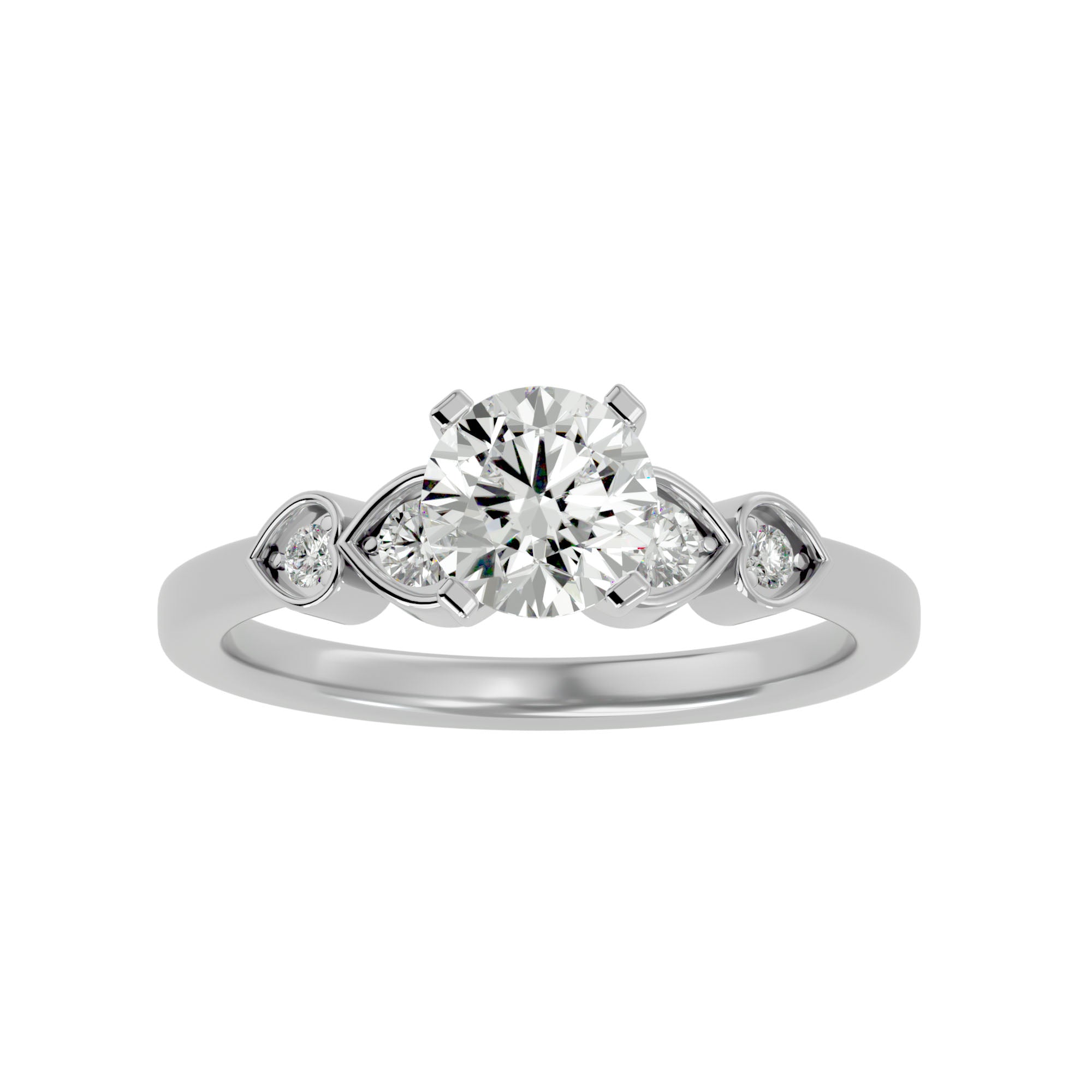 Amia Ring with band Ladies Ring