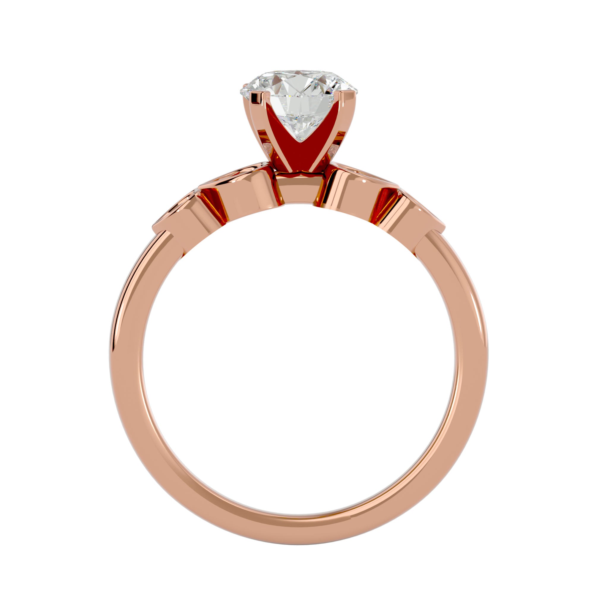 Amia Ring with band Ladies Ring