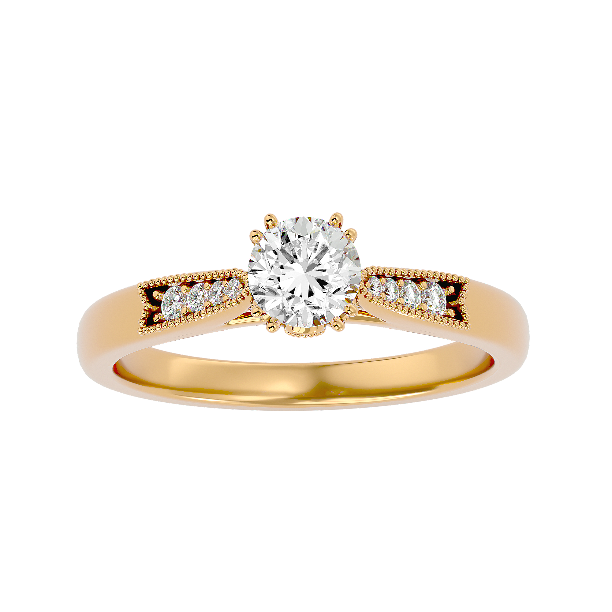 Audrey Diamond Solitaire Ring