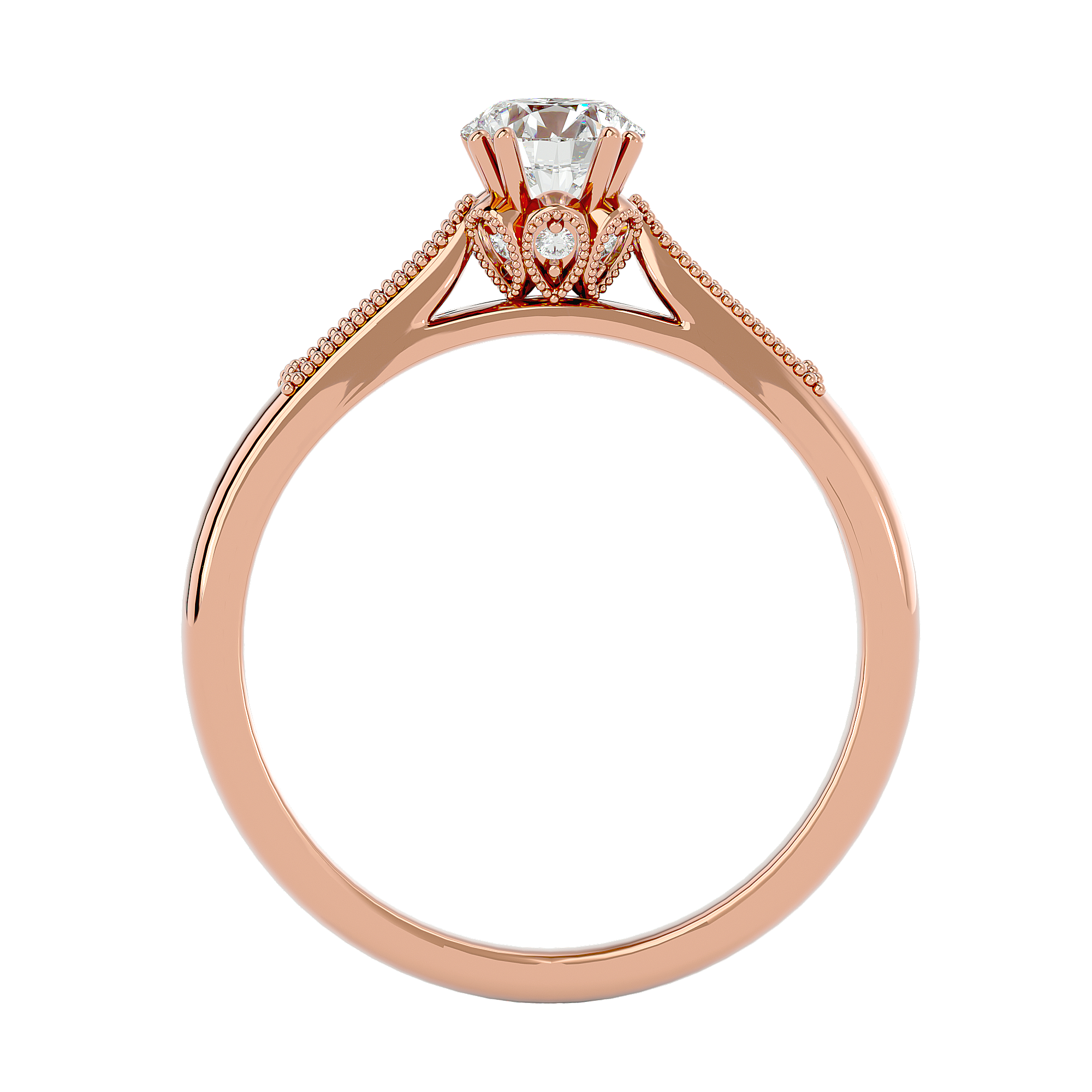 Audrey Diamond Solitaire Ring