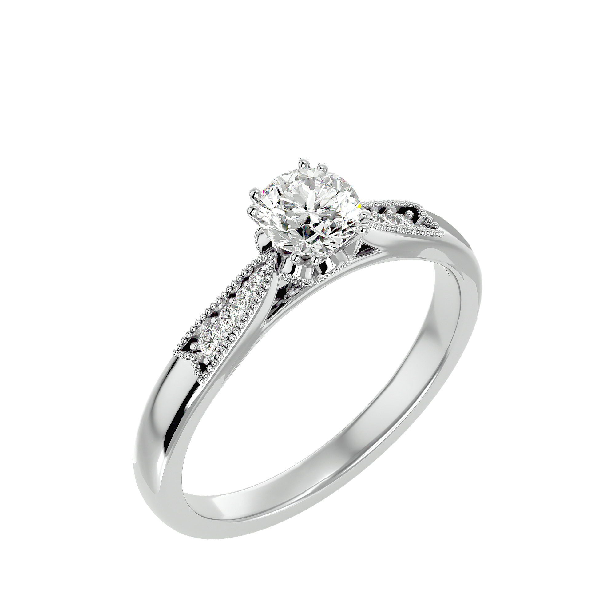 Audrey Diamond Solitaire Ring