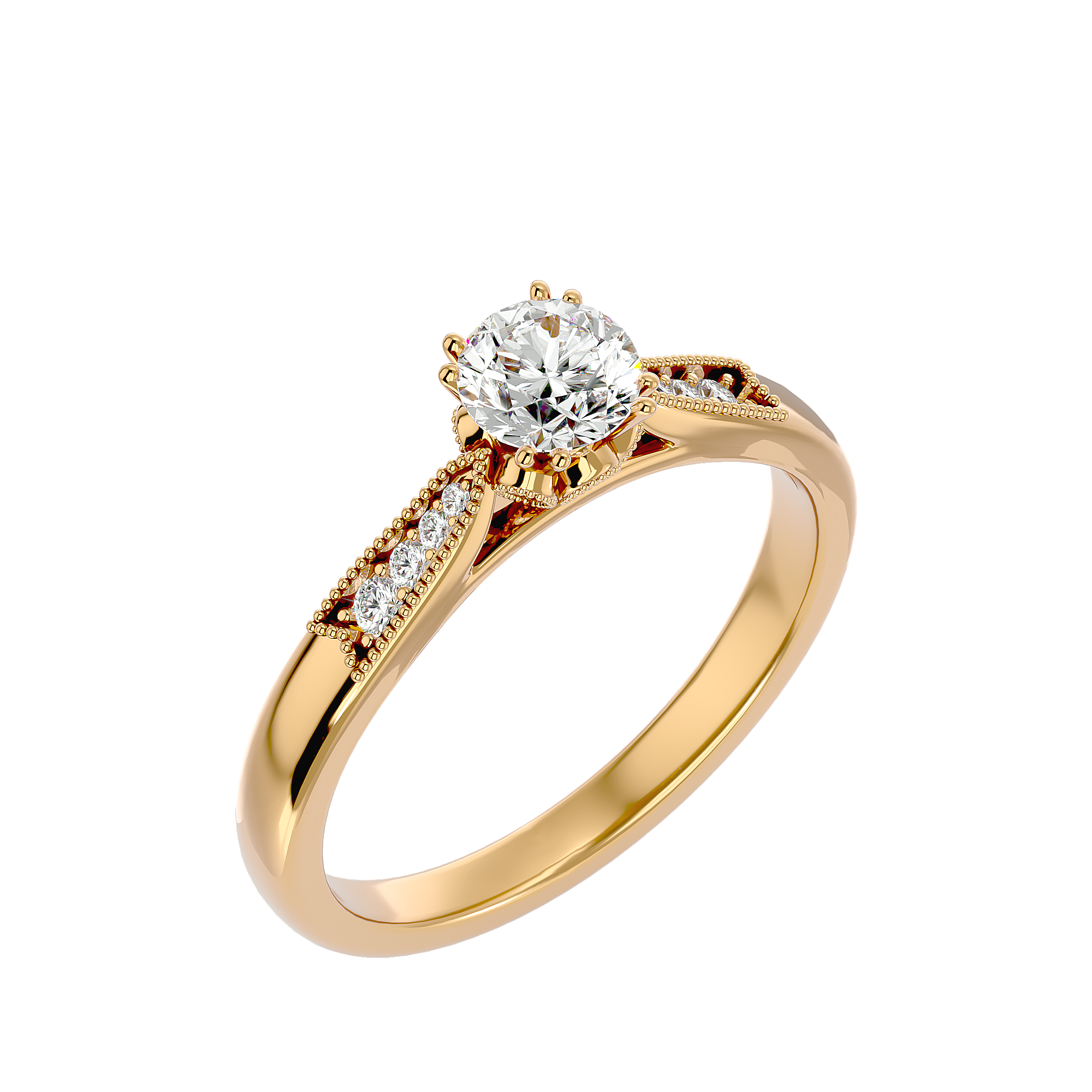 Audrey Diamond Solitaire Ring