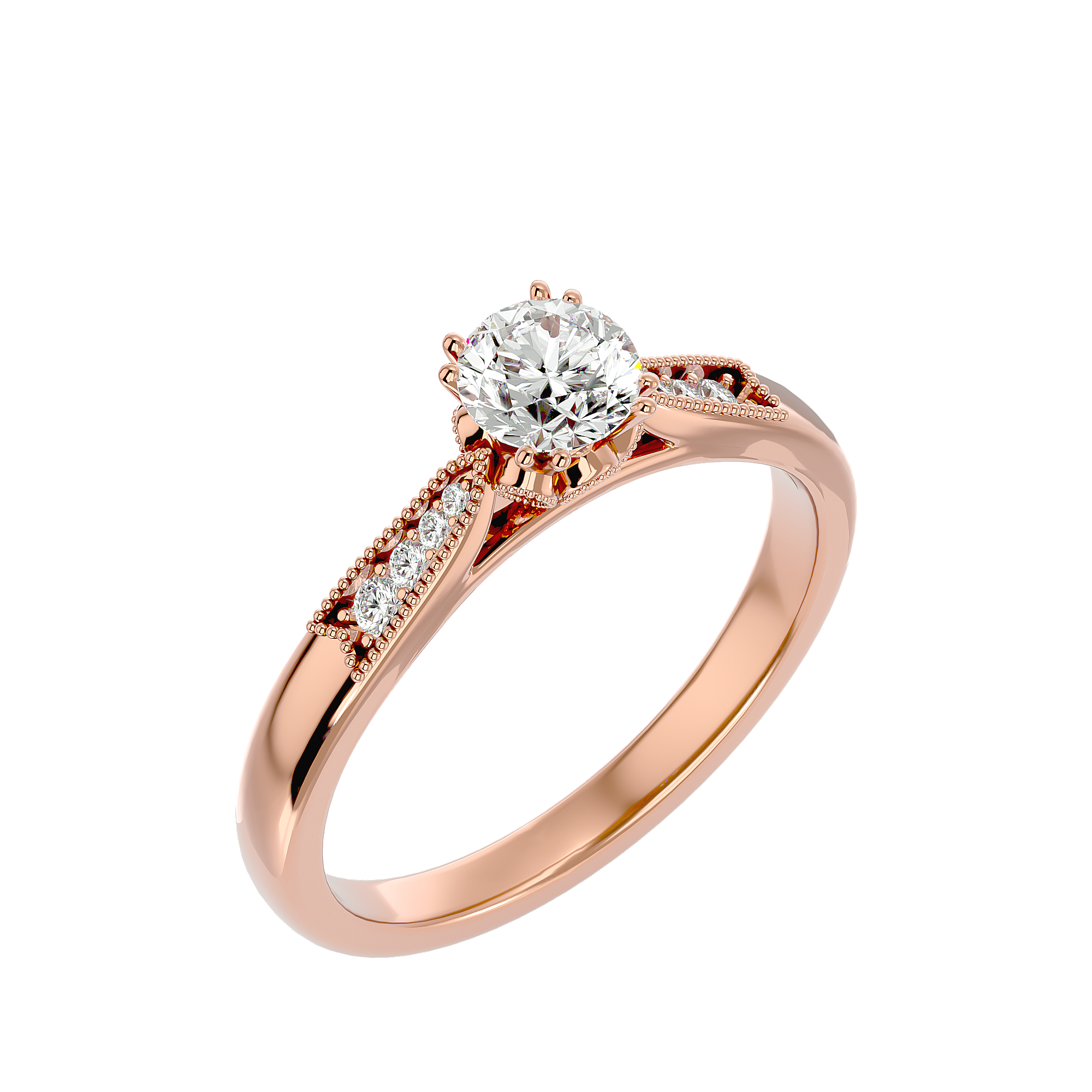 Audrey Diamond Solitaire Ring