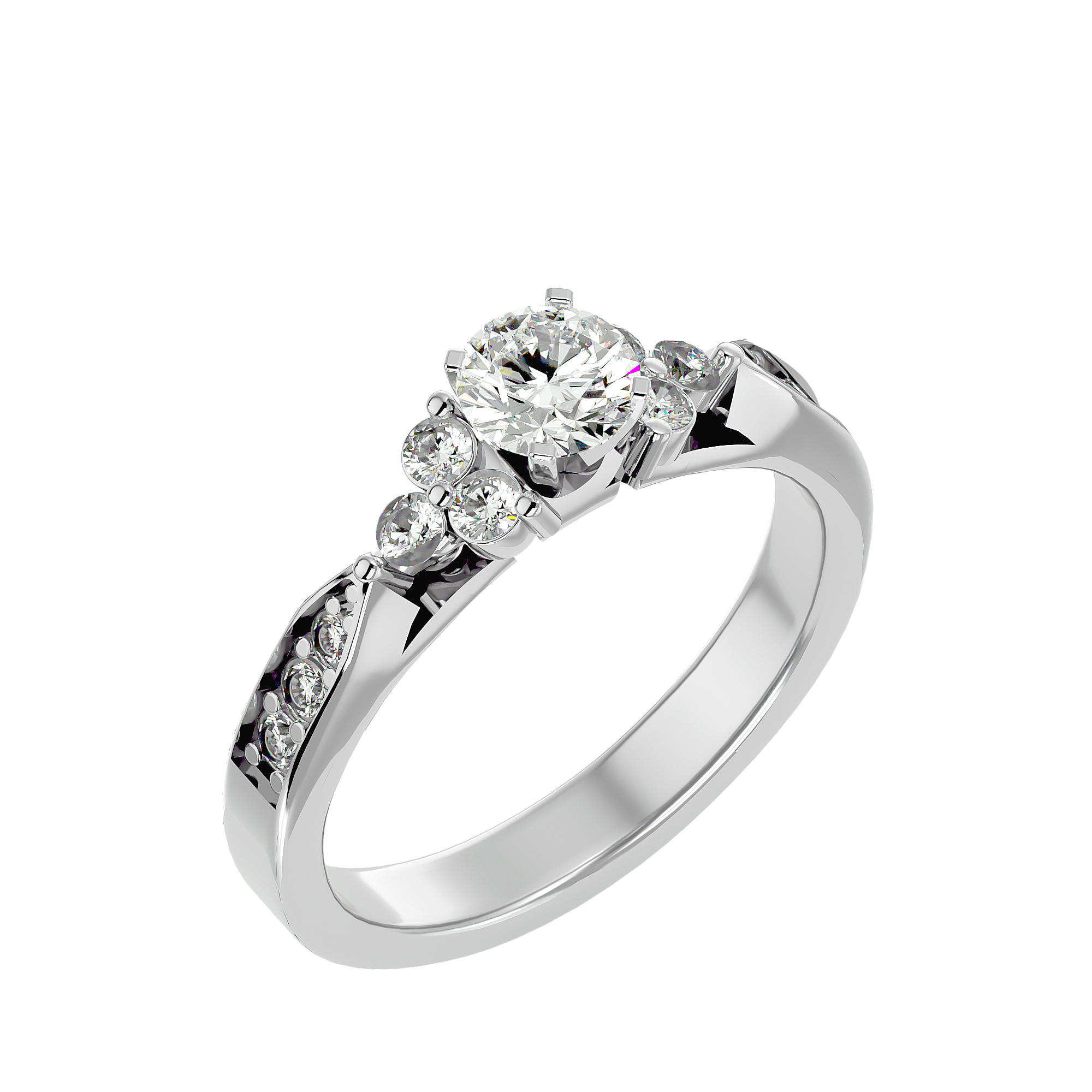 Autumn Diamond Solitaire Ring