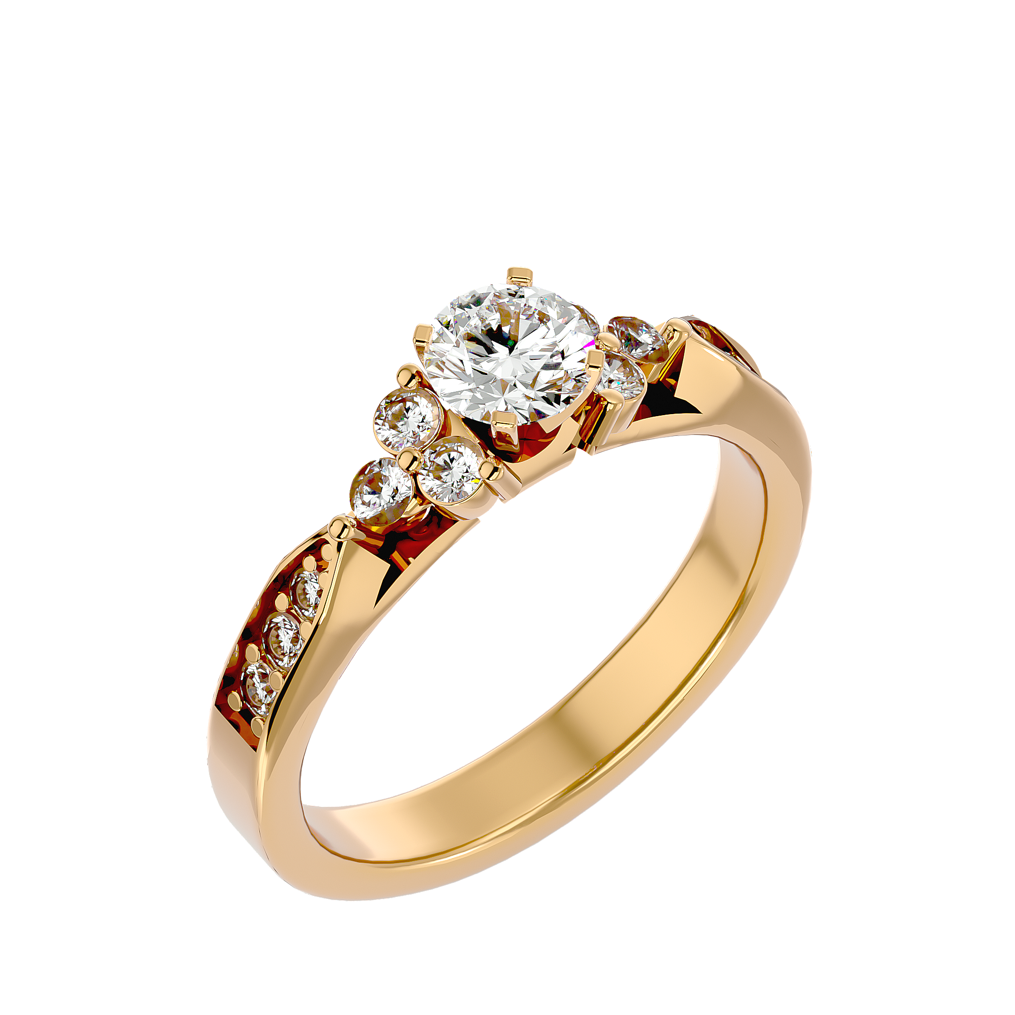 Autumn Diamond Solitaire Ring