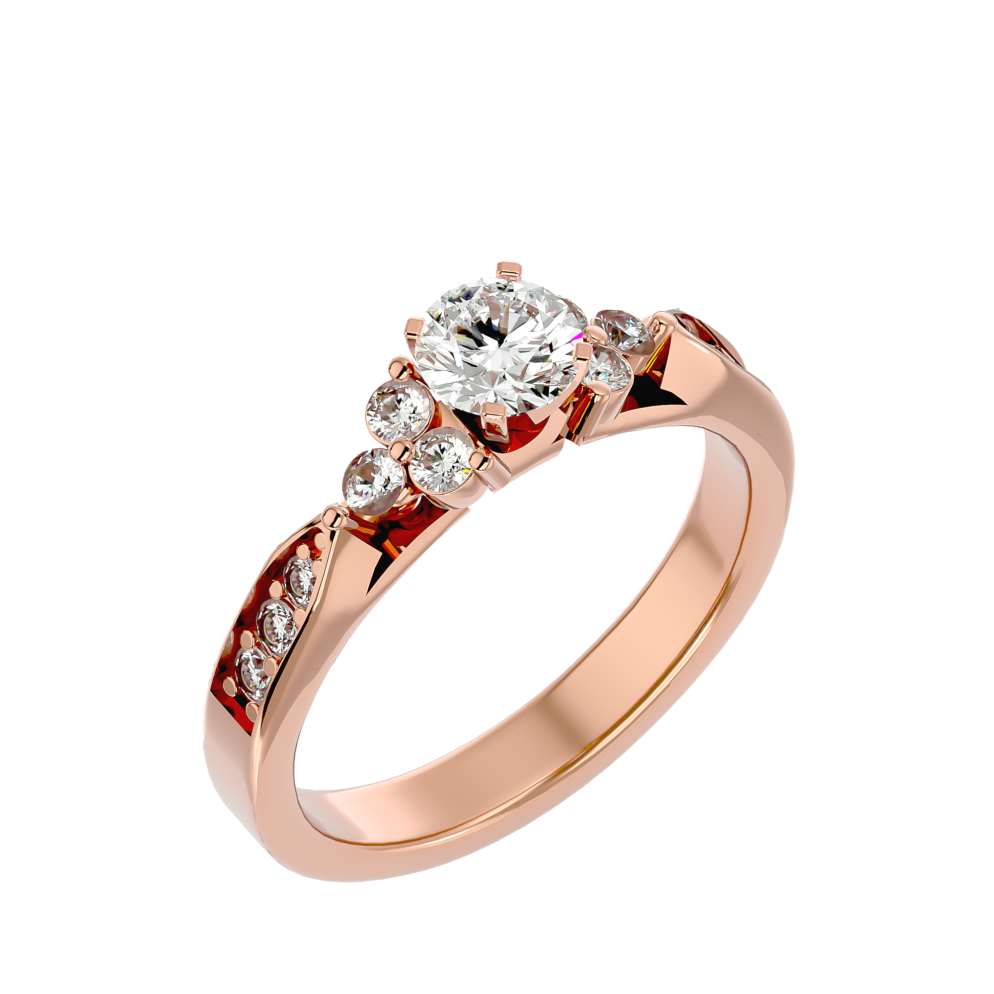 Autumn Diamond Solitaire Ring