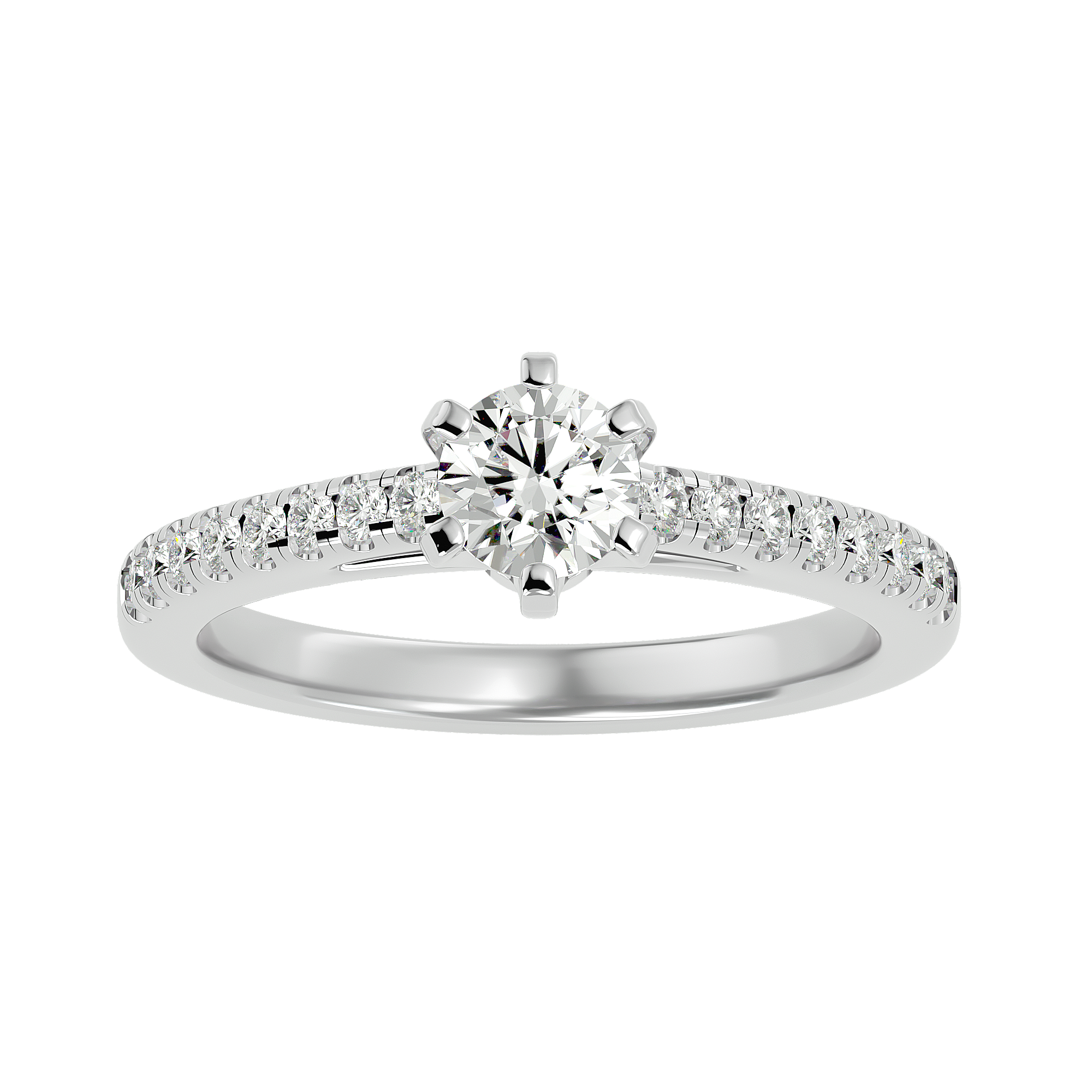 Ava Diamond Solitaire Ring