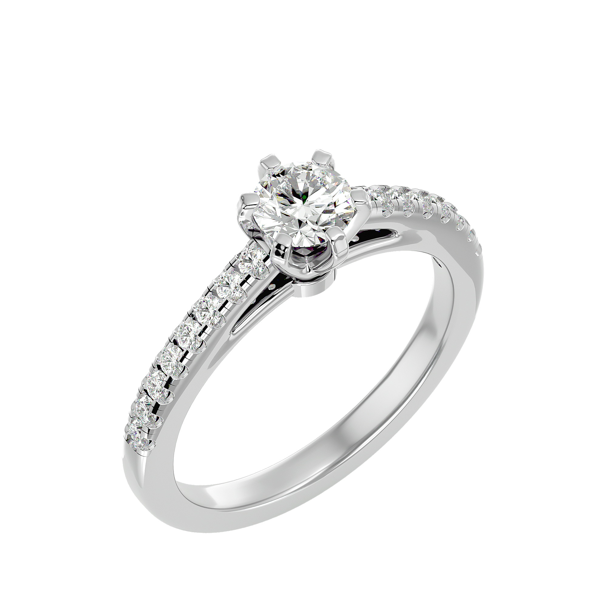 Ava Diamond Solitaire Ring