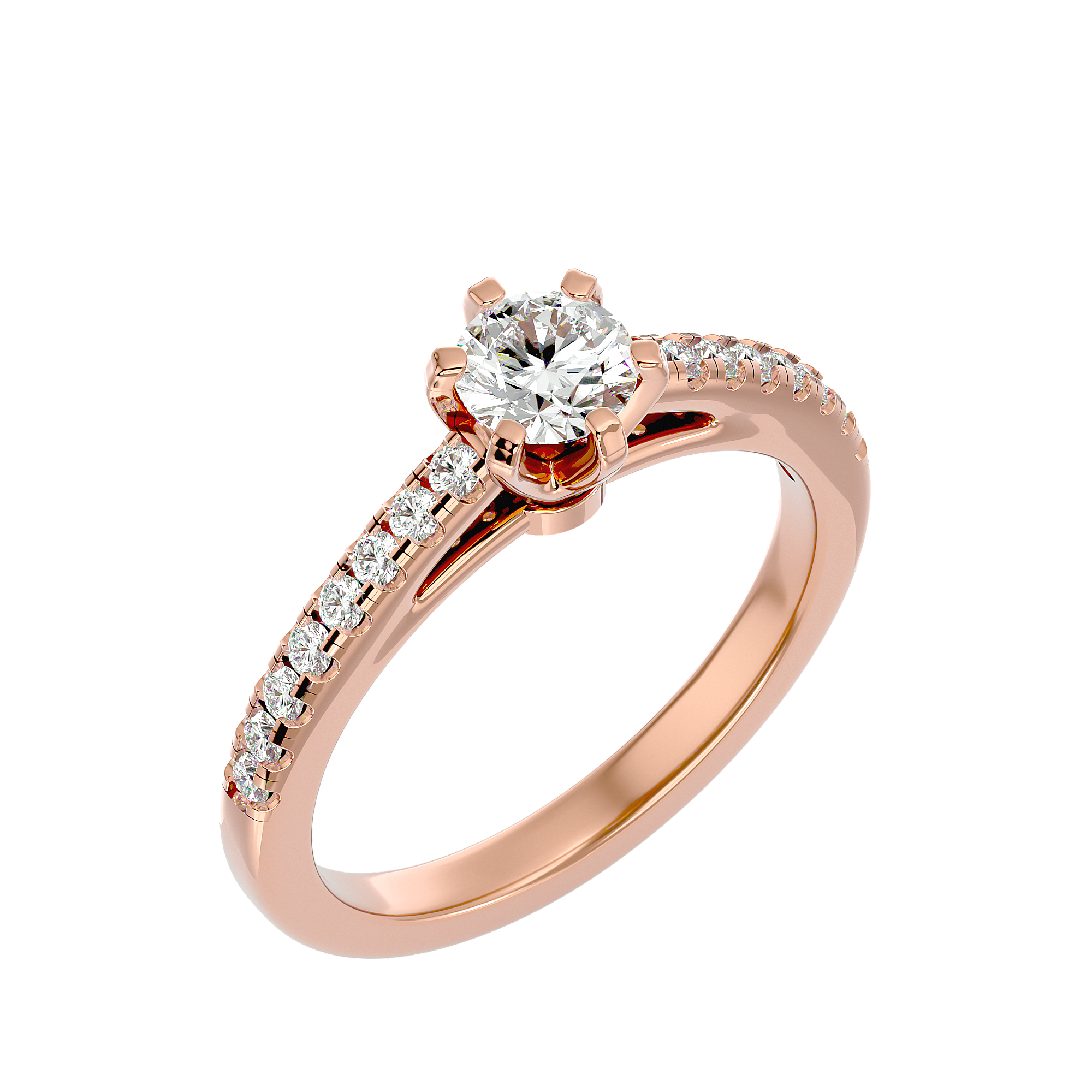 Ava Diamond Solitaire Ring