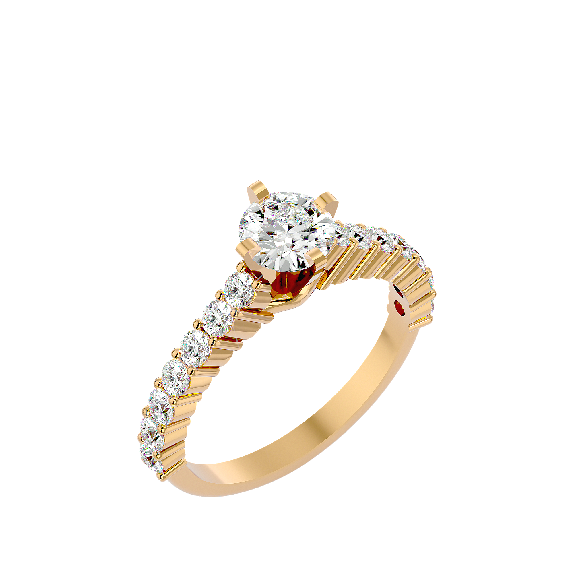 Birdie Diamond Solitaire Ring