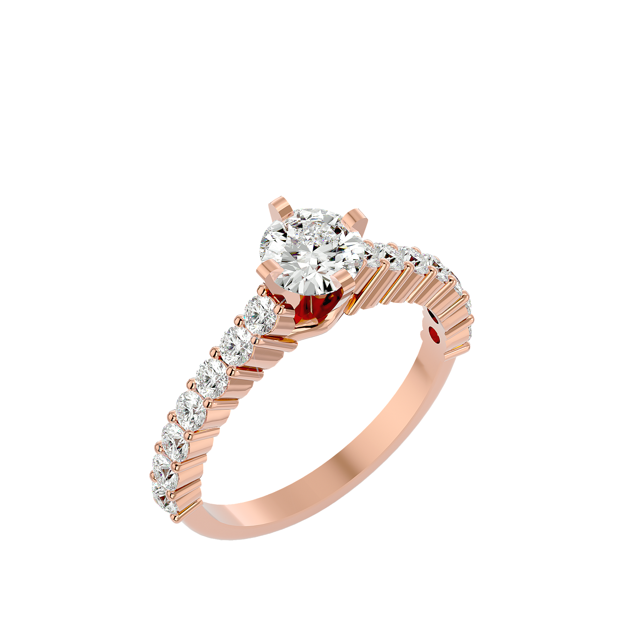 Bizzy Diamond Solitaire Ring