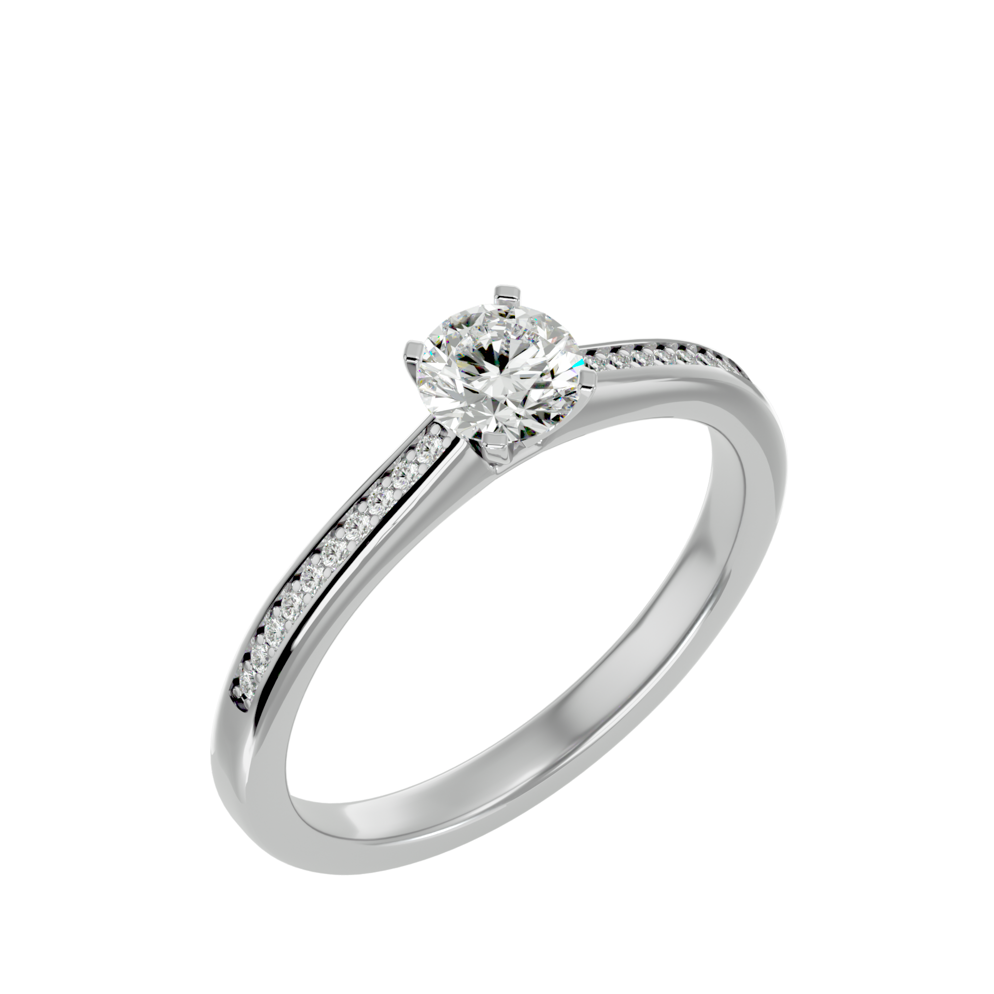 Brooklyn Diamond Solitaire Ring