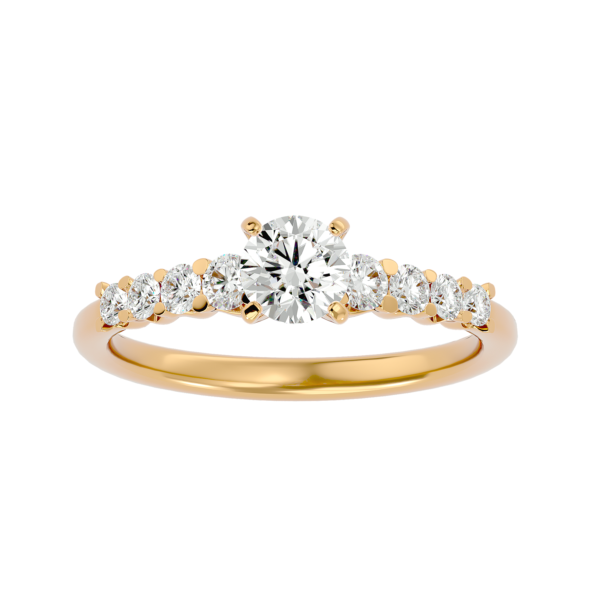 Clementine Diamond Solitaire Ring