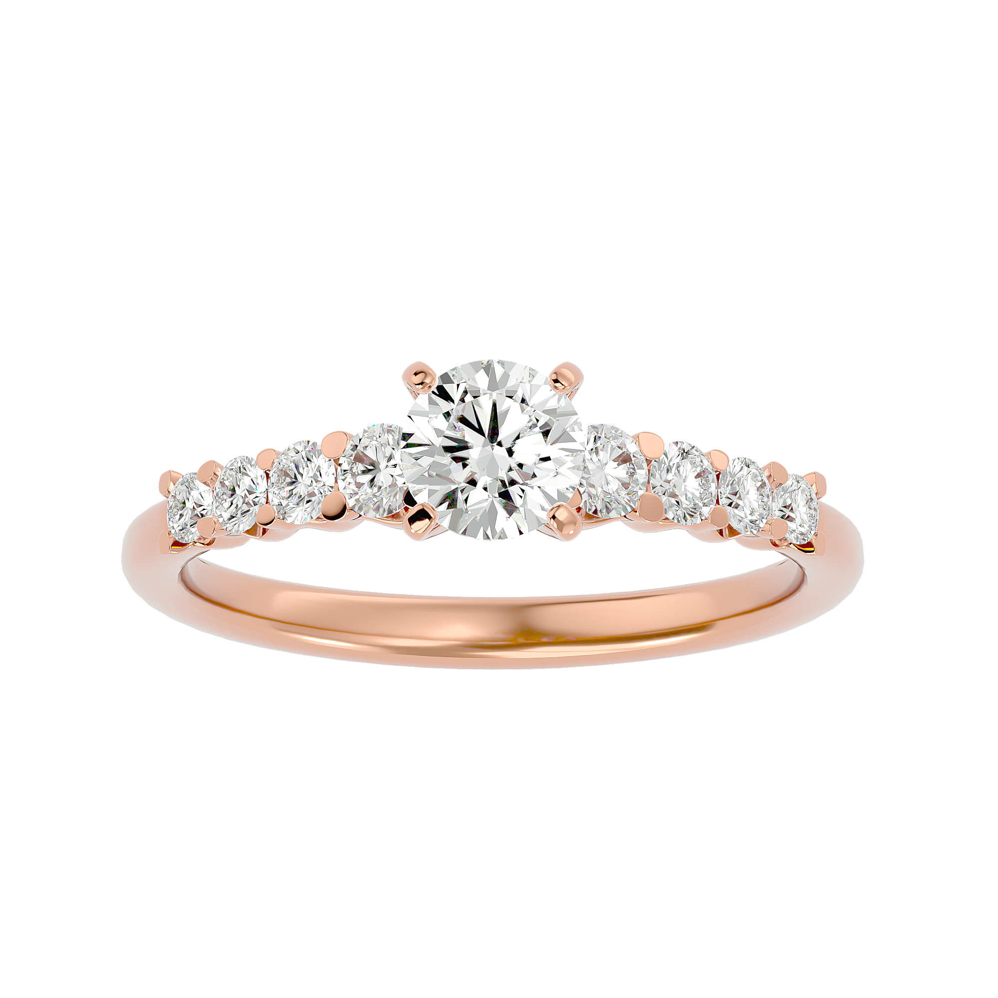 Clementine Diamond Solitaire Ring