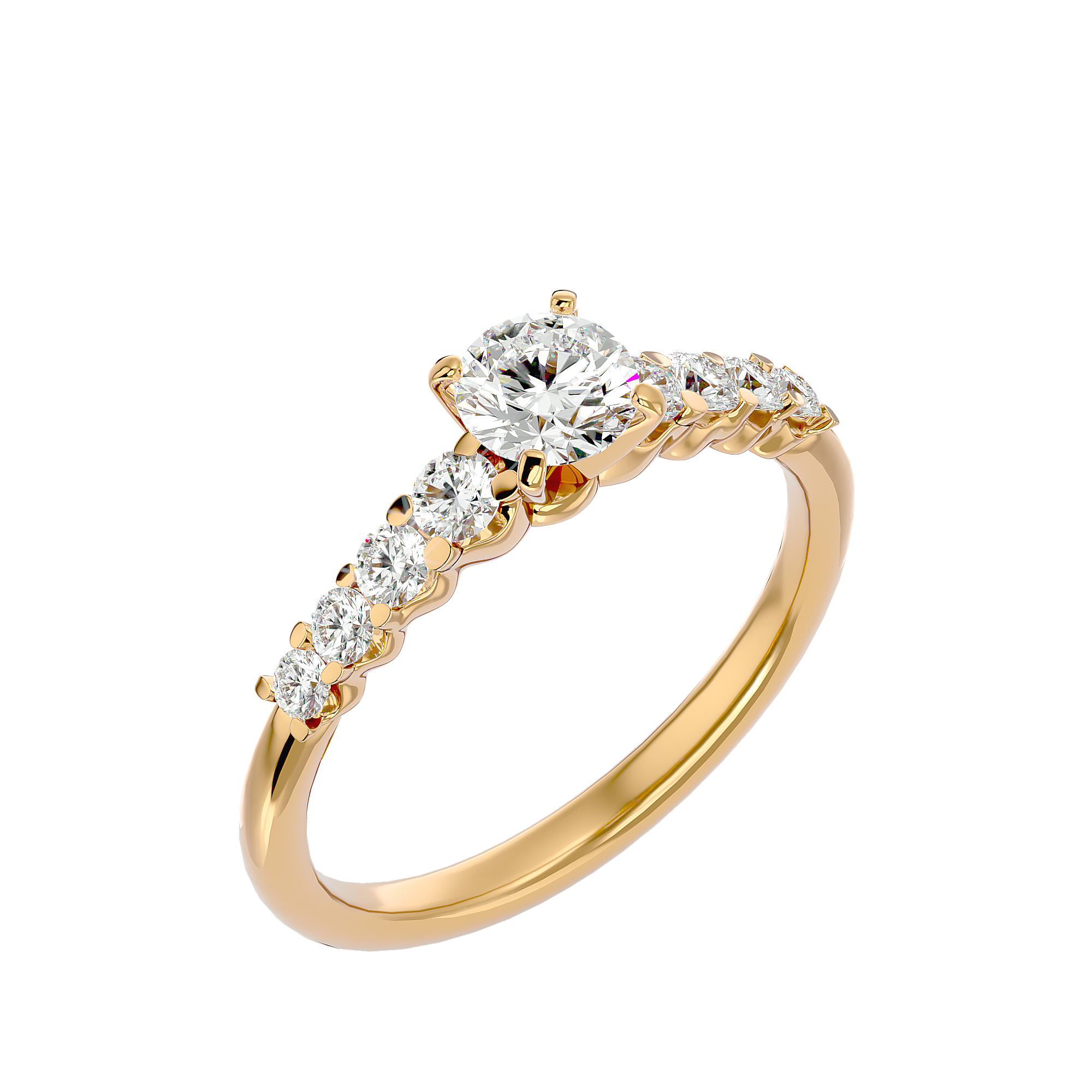 Clementine Diamond Solitaire Ring