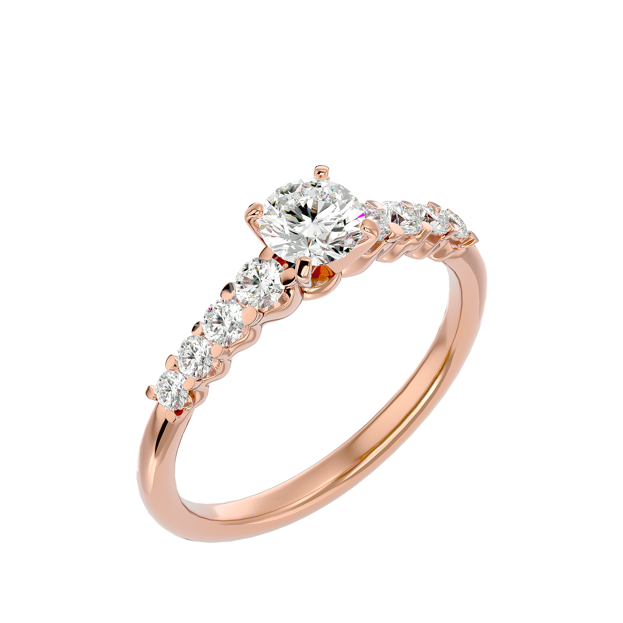 Clementine Diamond Solitaire Ring