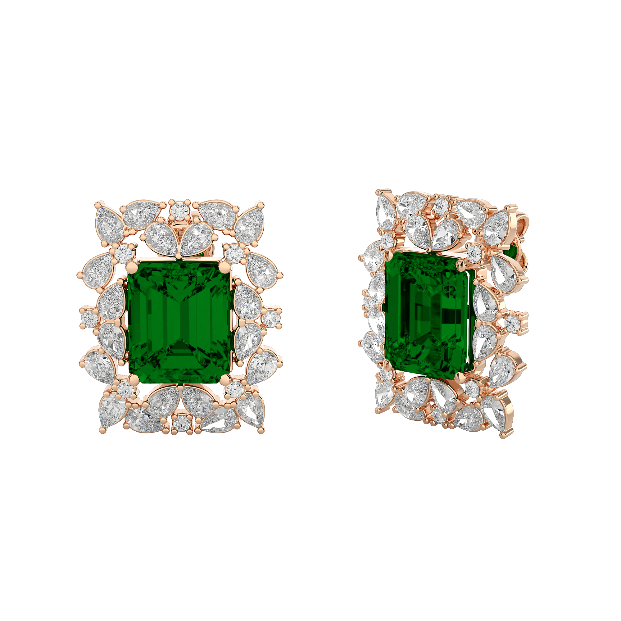 Rayne Diamond Gemstone Earrings