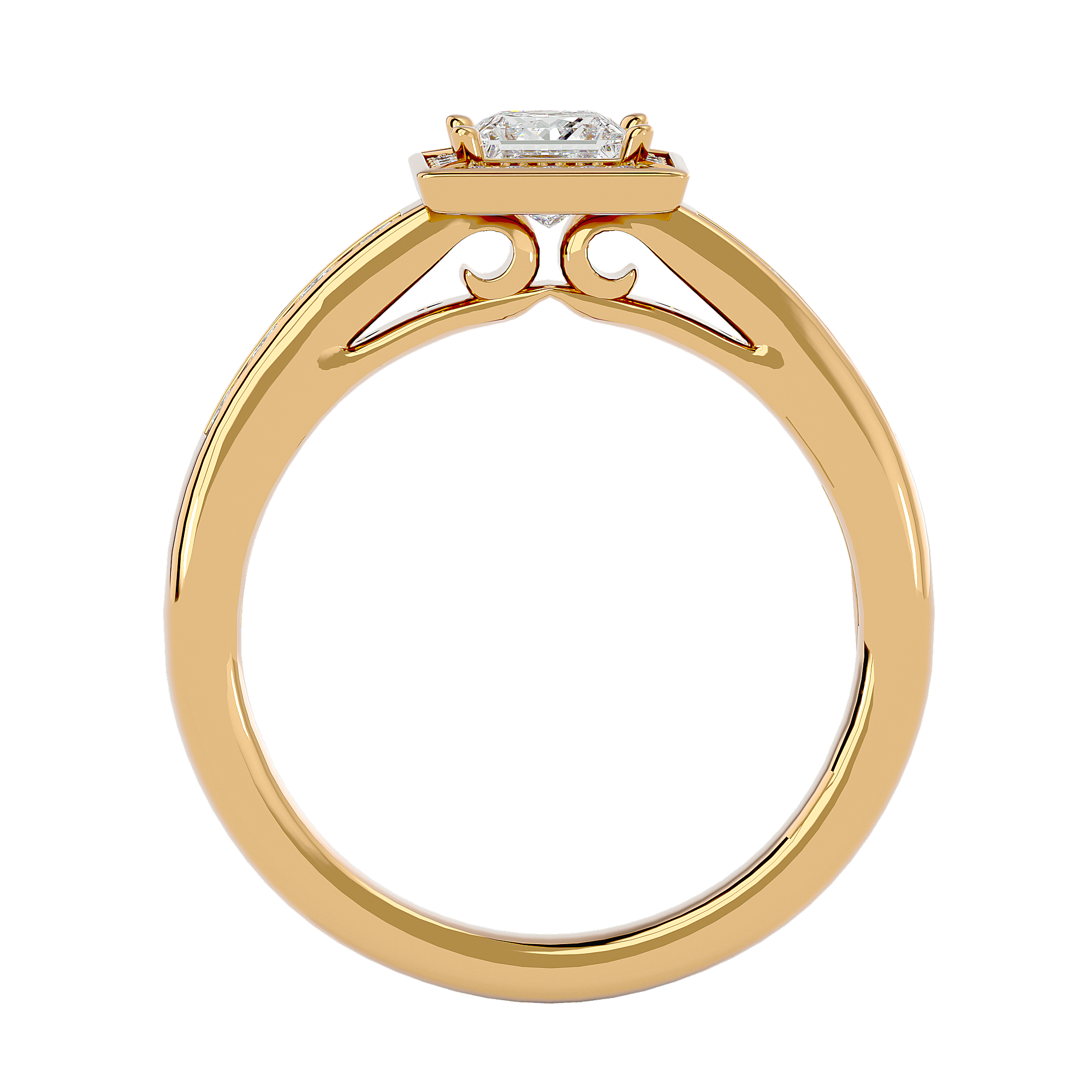 Caterina Diamond Halo Ring