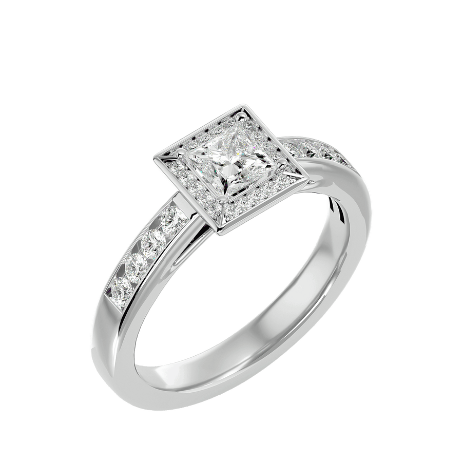 Caterina Diamond Halo Ring