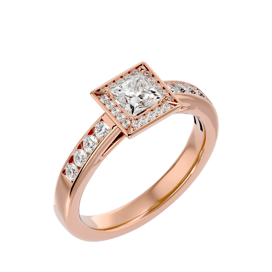 Caterina Diamond Halo Ring