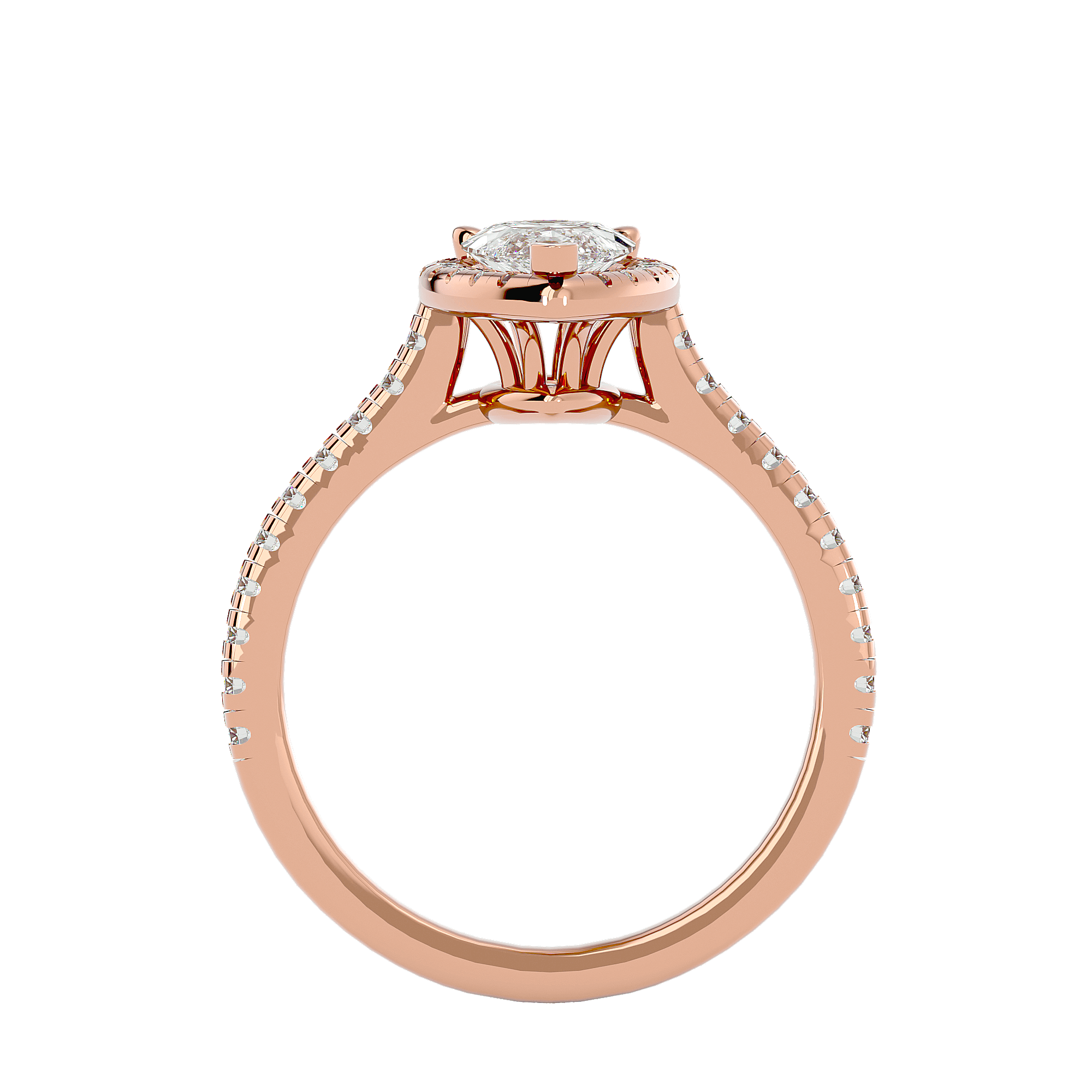 Christiana Diamond Halo Ring