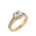 Clementine Diamond Halo Ring