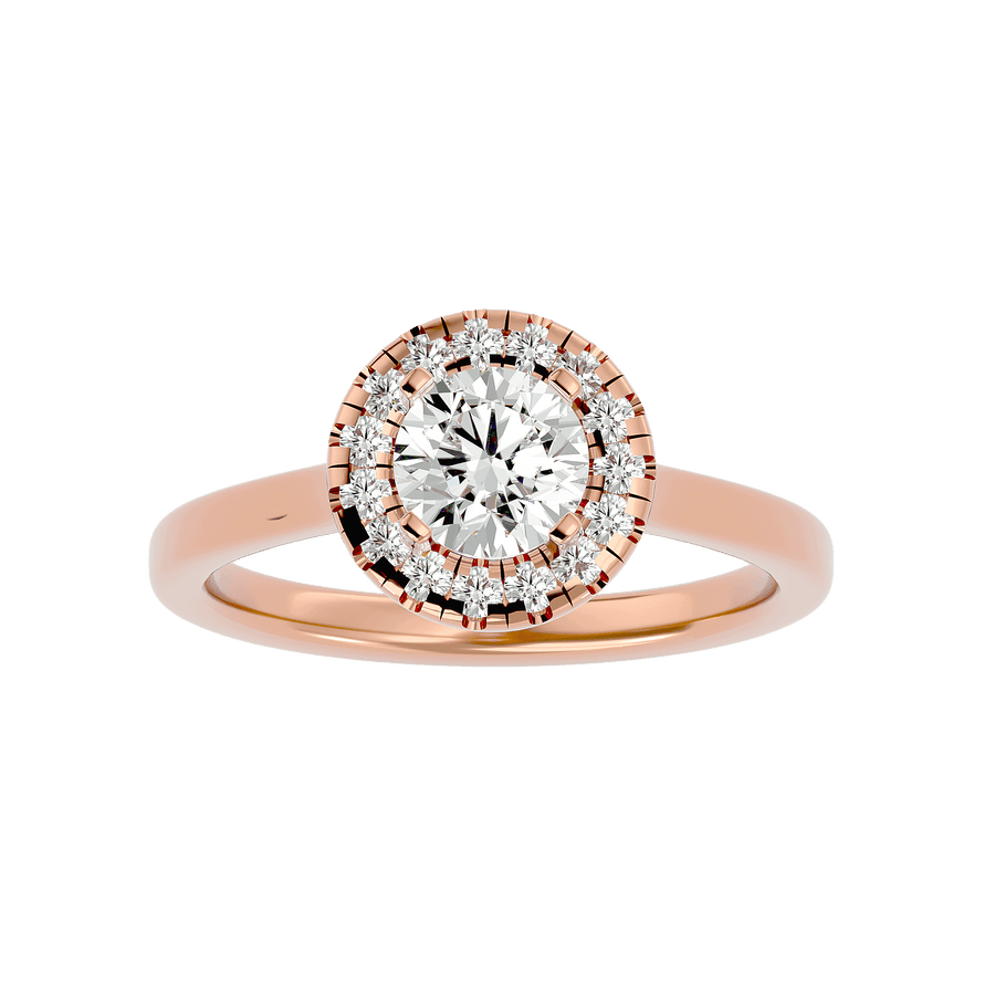 Coretta Diamond Halo Ring