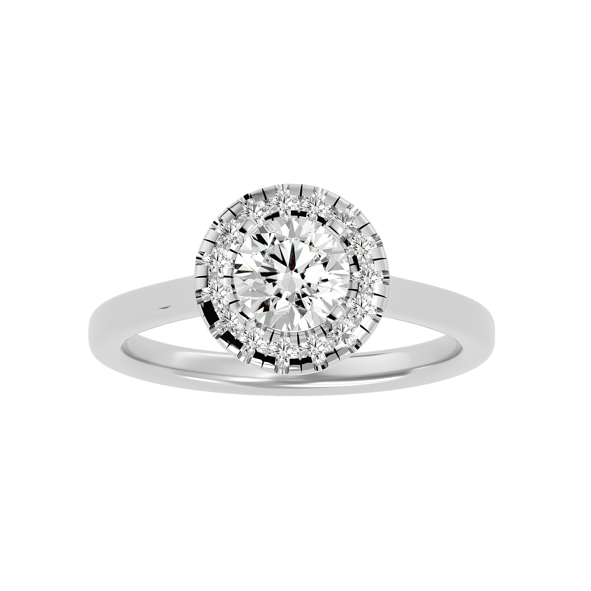 Coretta Diamond Halo Ring