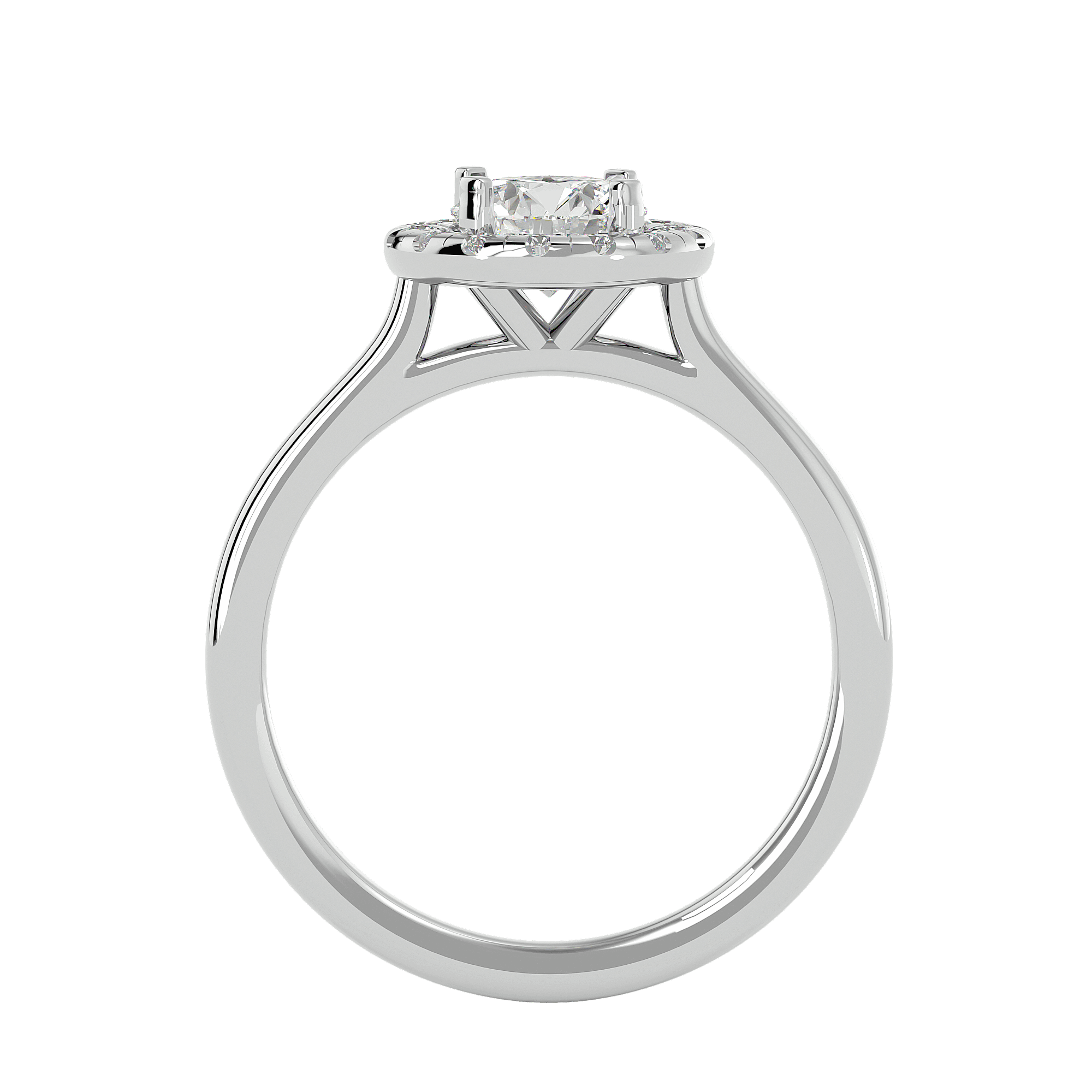 Coretta Diamond Halo Ring