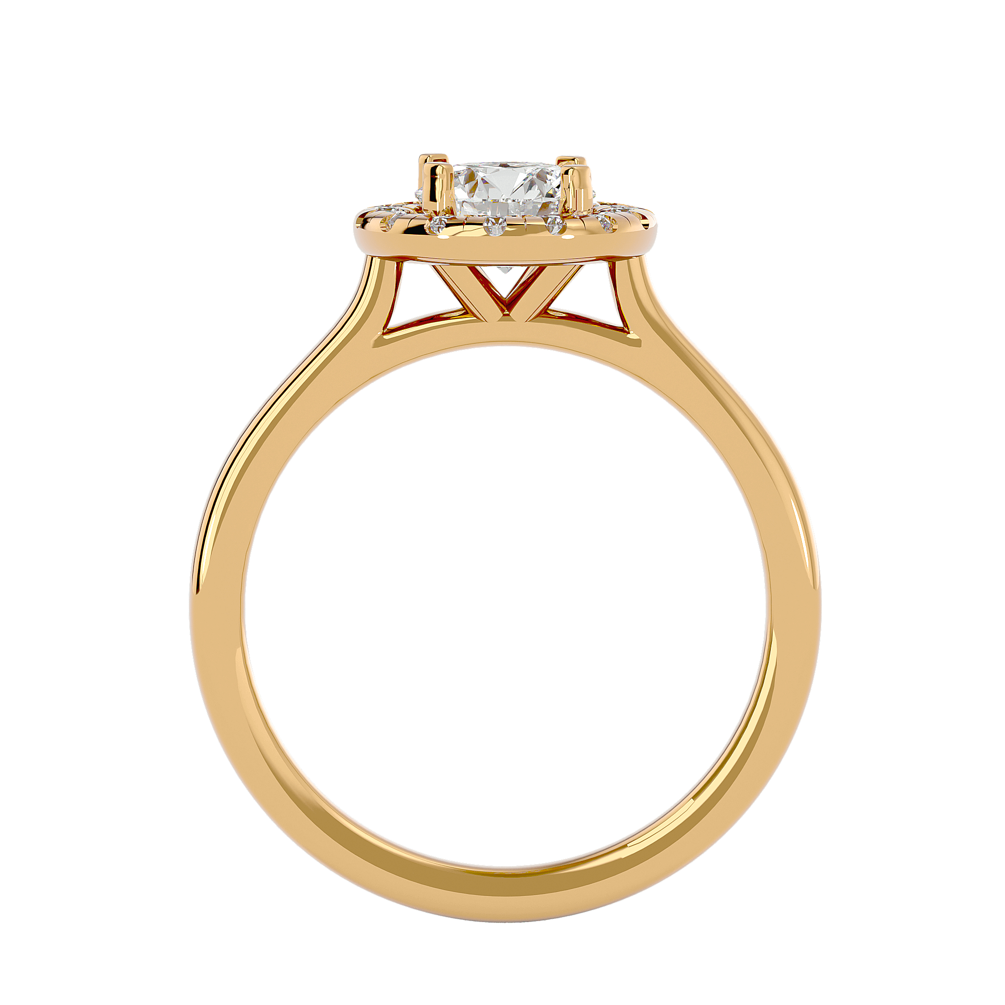 Coretta Diamond Halo Ring