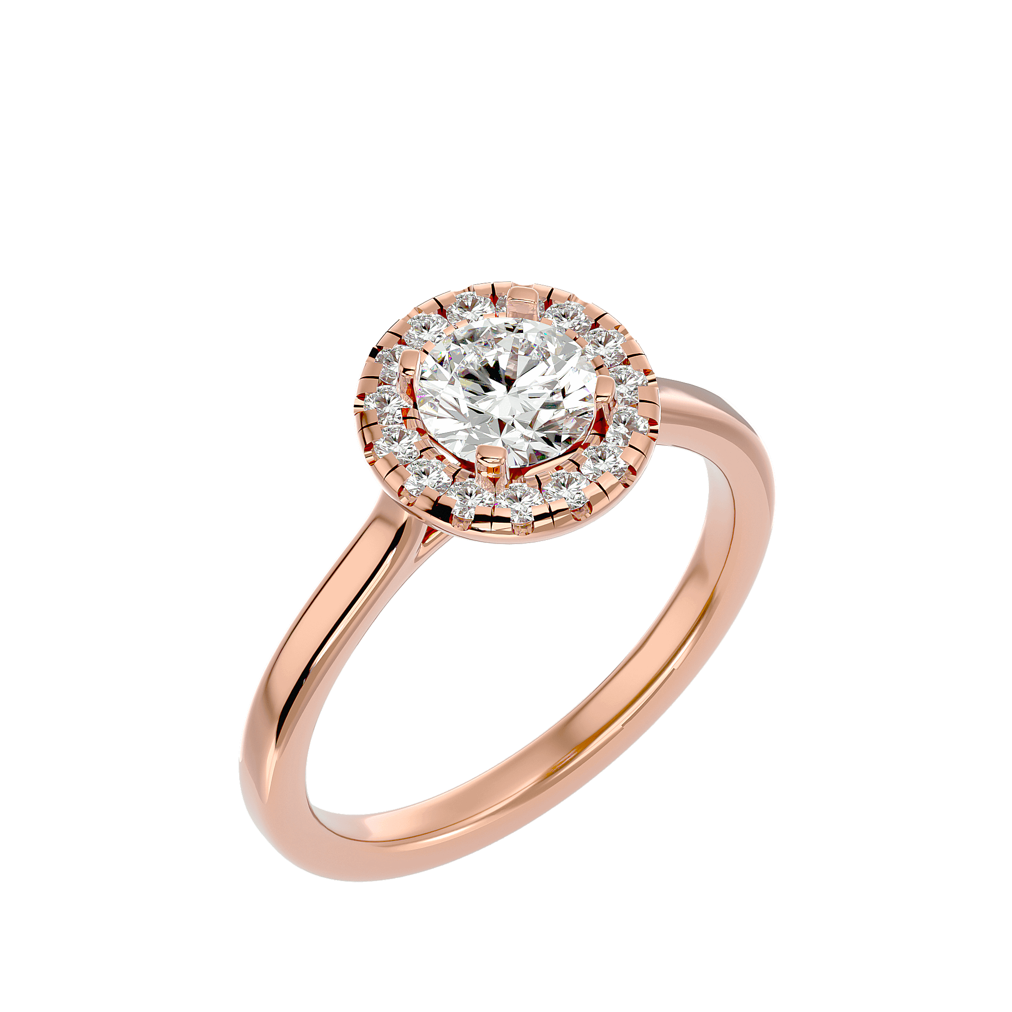 Coretta Diamond Halo Ring