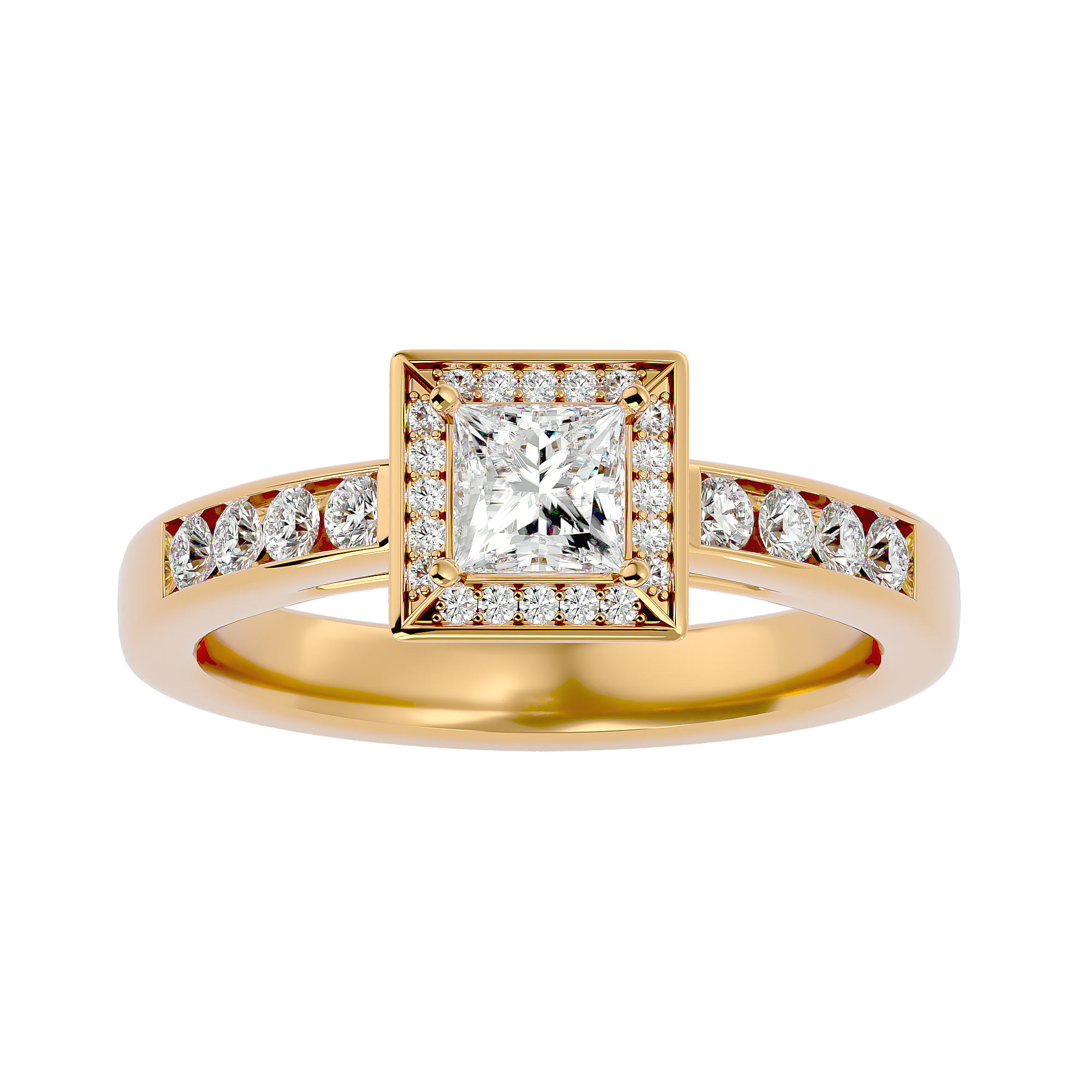 Caterina Diamond Halo Ring