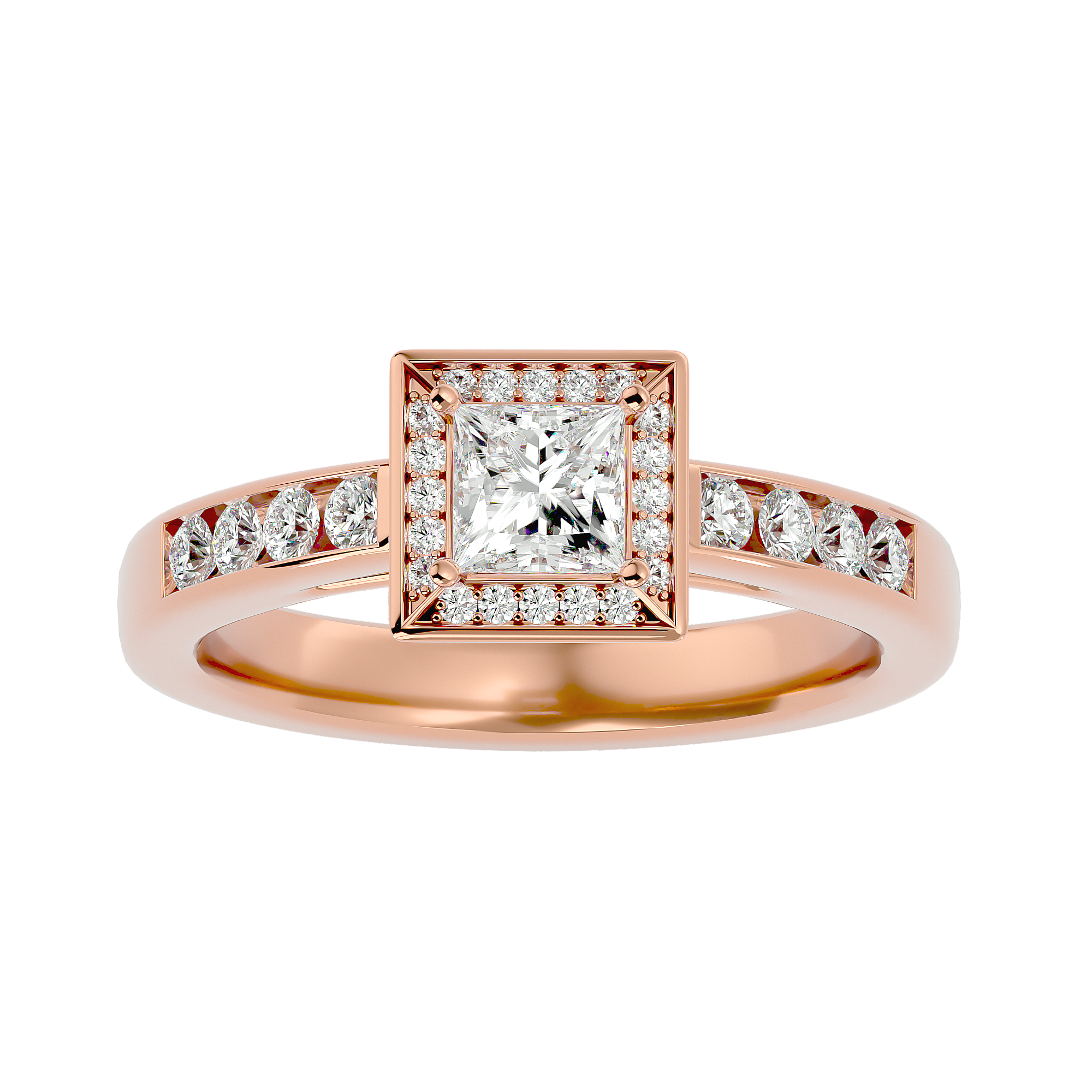 Caterina Diamond Halo Ring