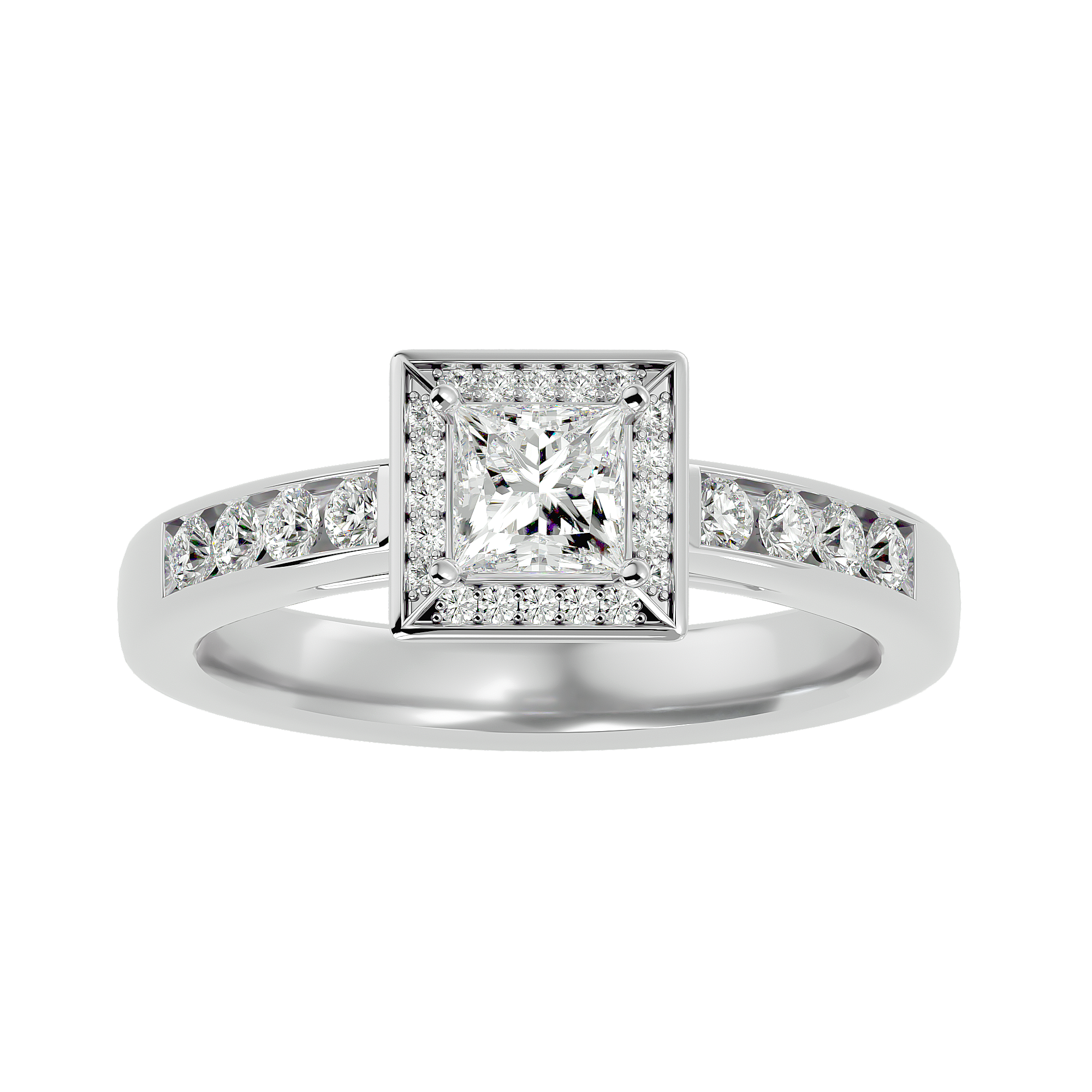 Caterina Diamond Halo Ring