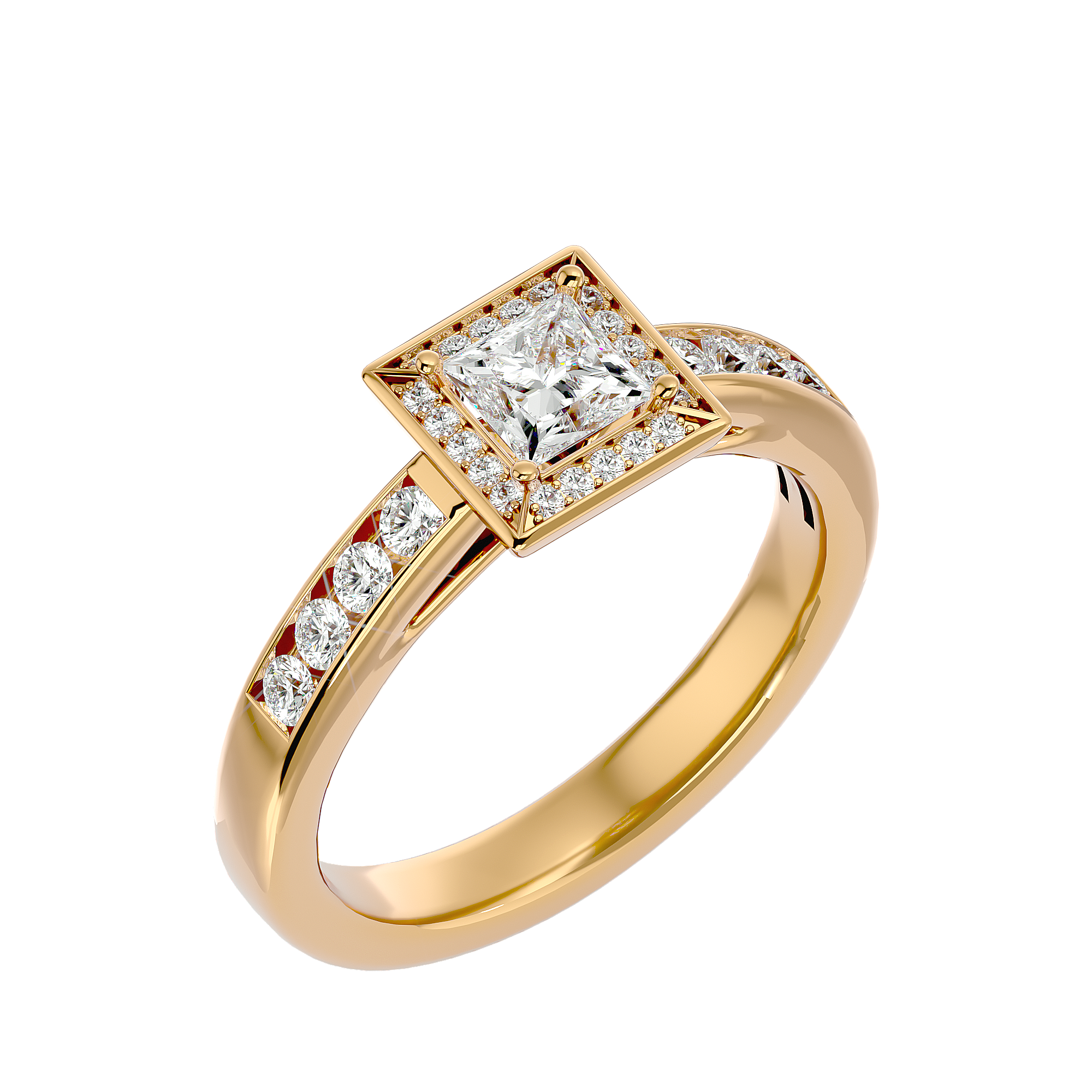 Caterina Diamond Halo Ring