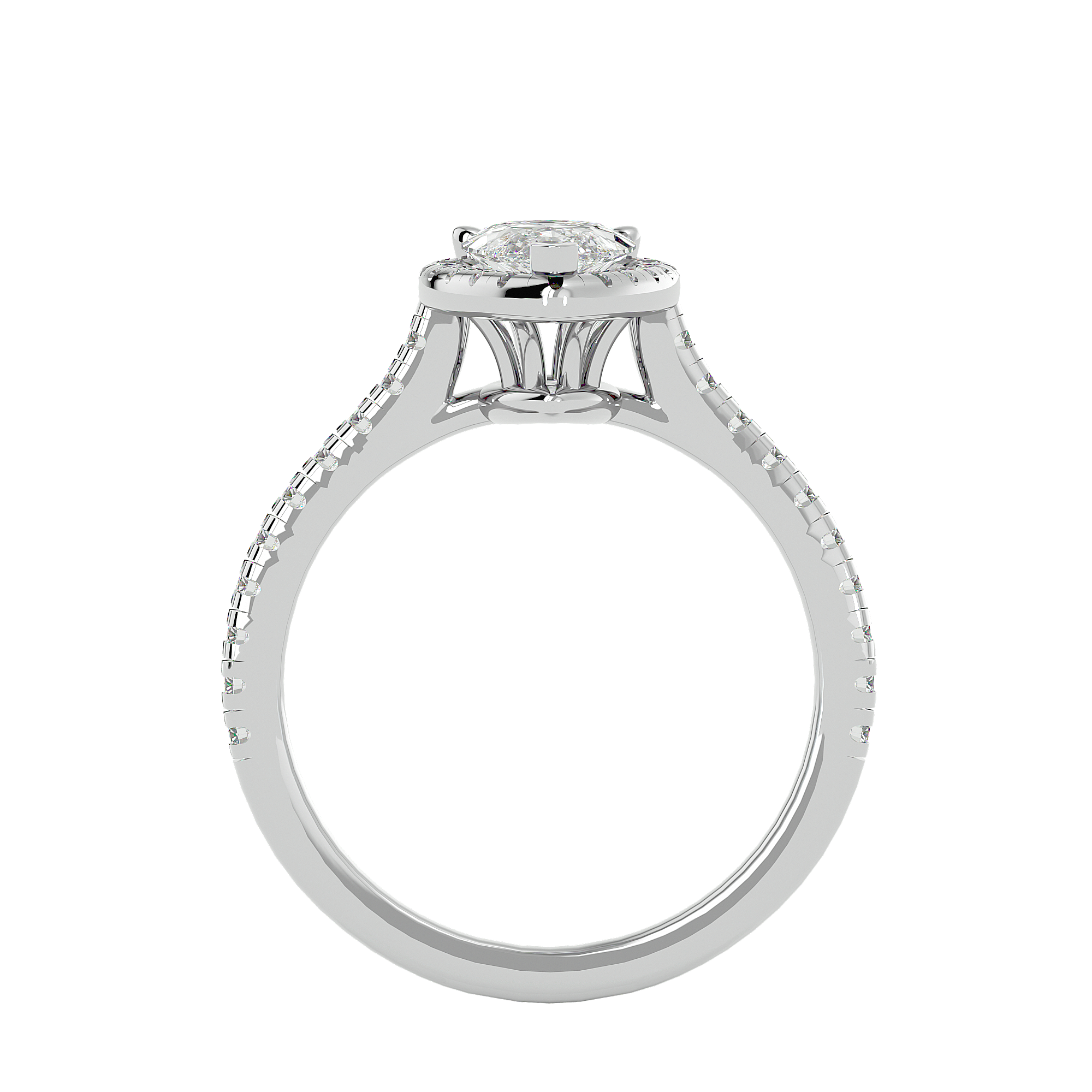 Christiana Diamond Halo Ring