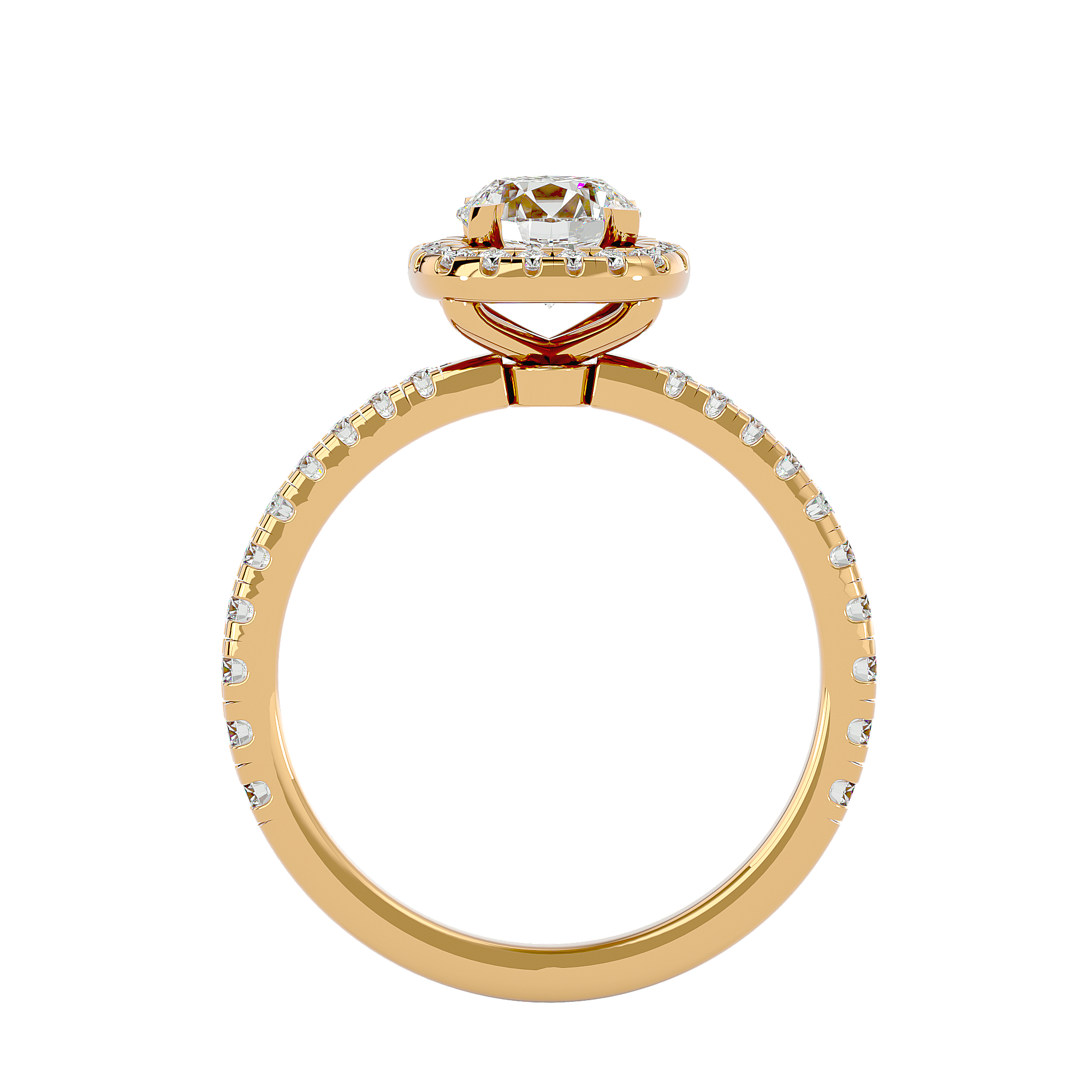 Claire Diamond Halo Ring